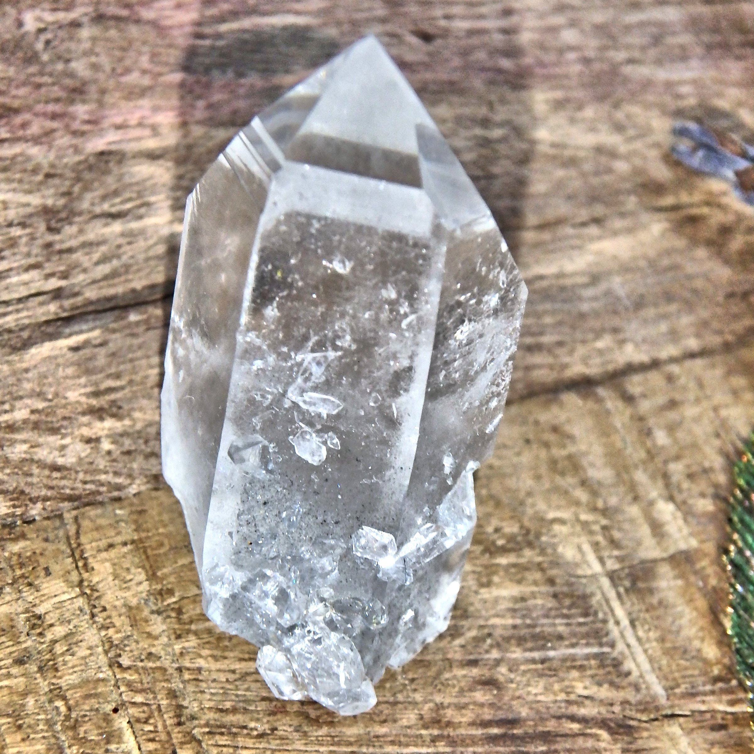 Cute Dainty Arkansas Blue Phantom Quartz Point - Earth Family Crystals
