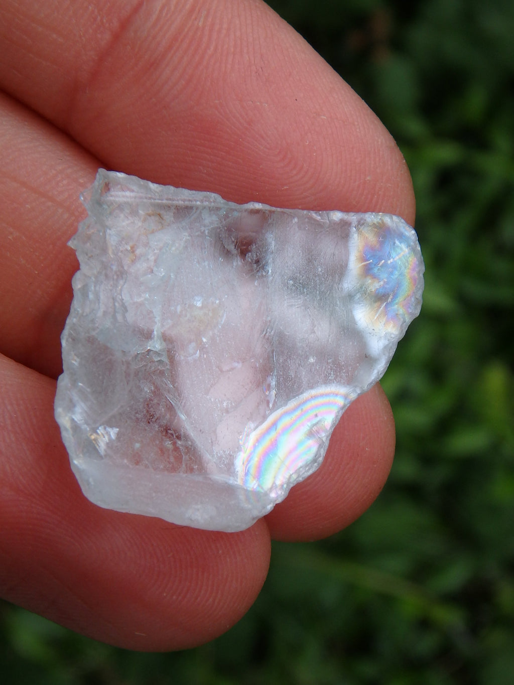 Rainbow Loaded Natural Baby Blue Topaz In Collectors Box - Earth Family Crystals