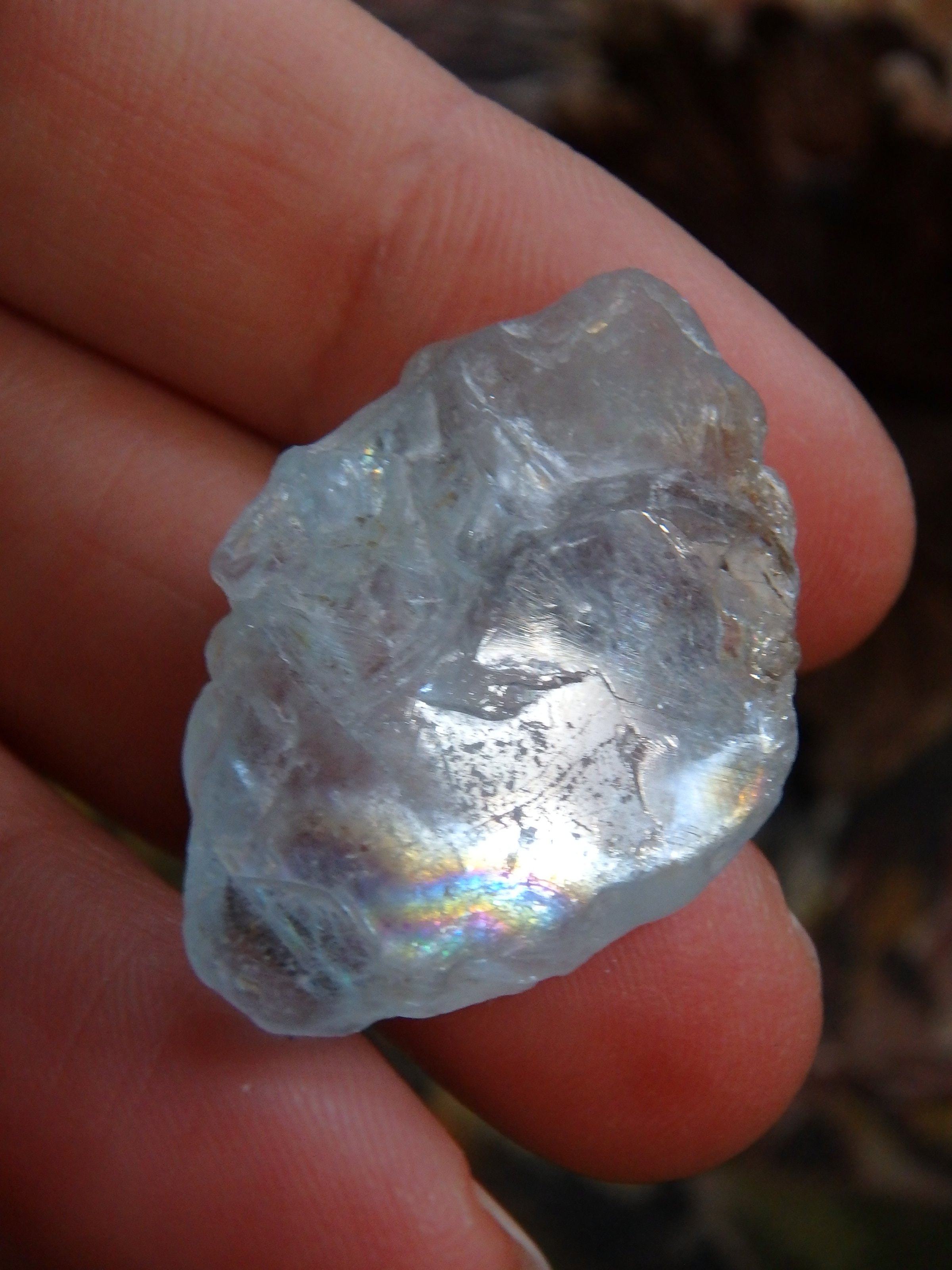 Brazilian Natural Blue Topaz Raw Specimen - Earth Family Crystals