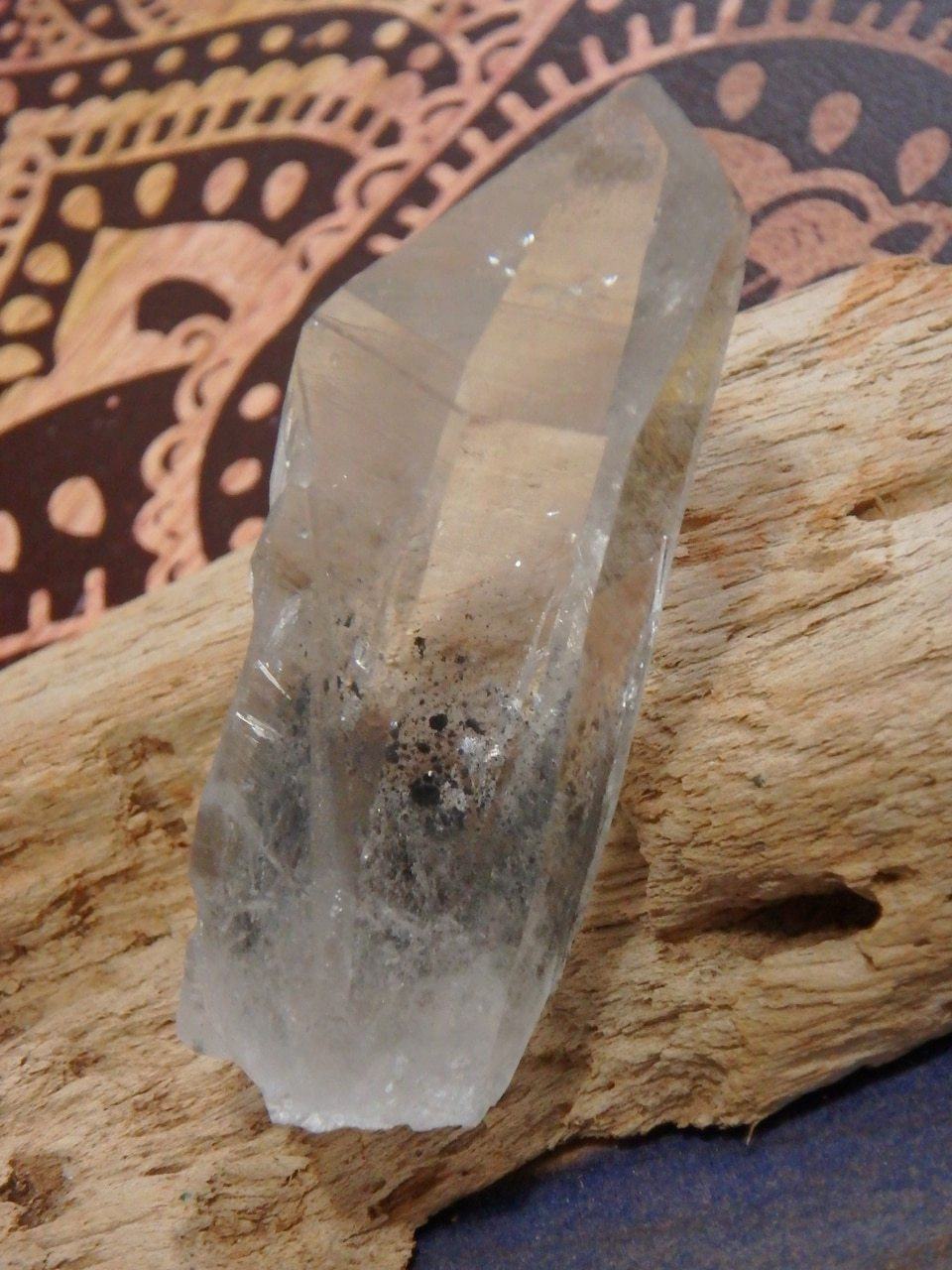 Arkansas Blue Phantom Clear Quartz Point - Earth Family Crystals
