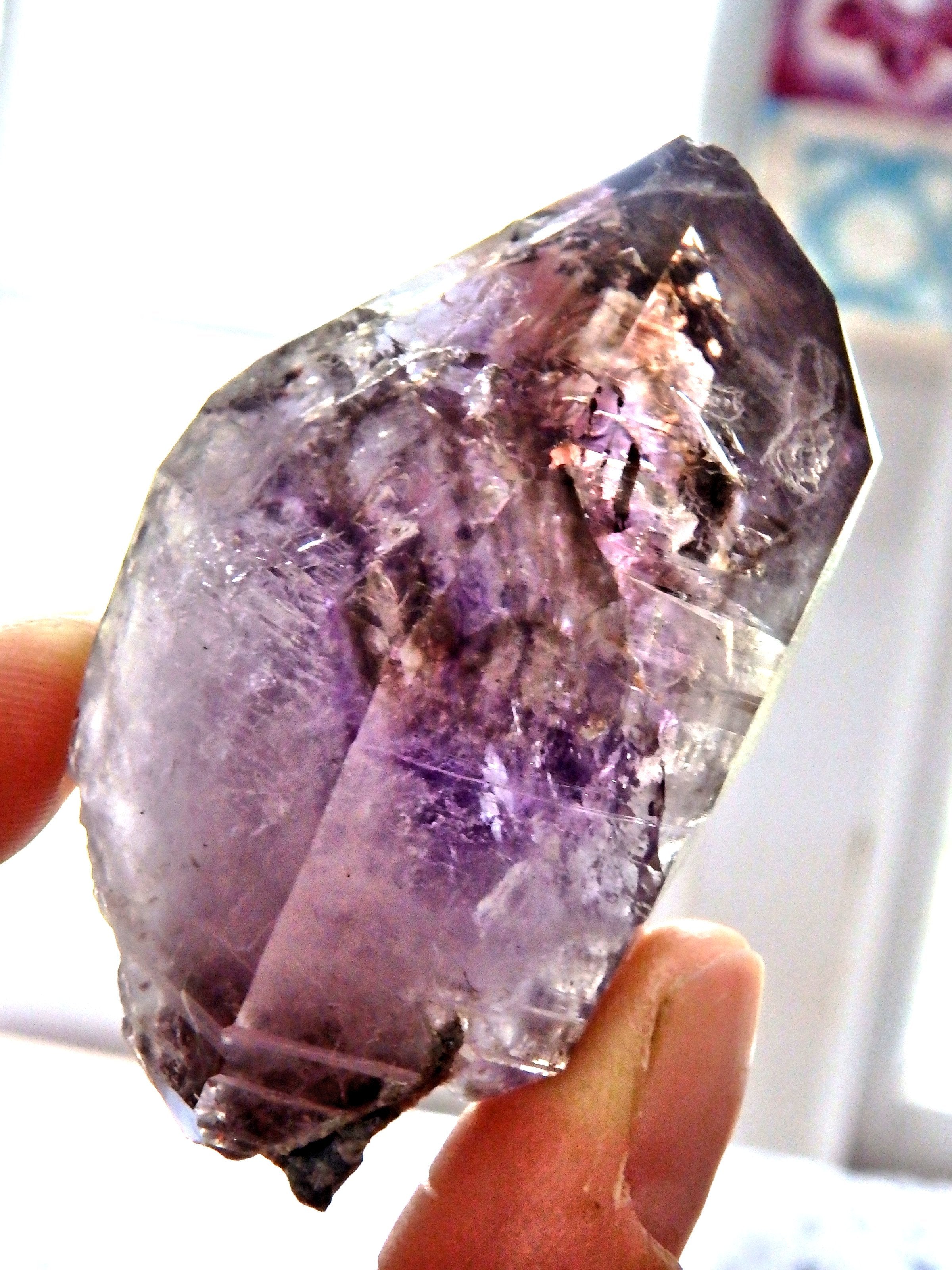 Juicy Purple Brandberg Amethyst With Smoky Quartz Inclusions From Namibia