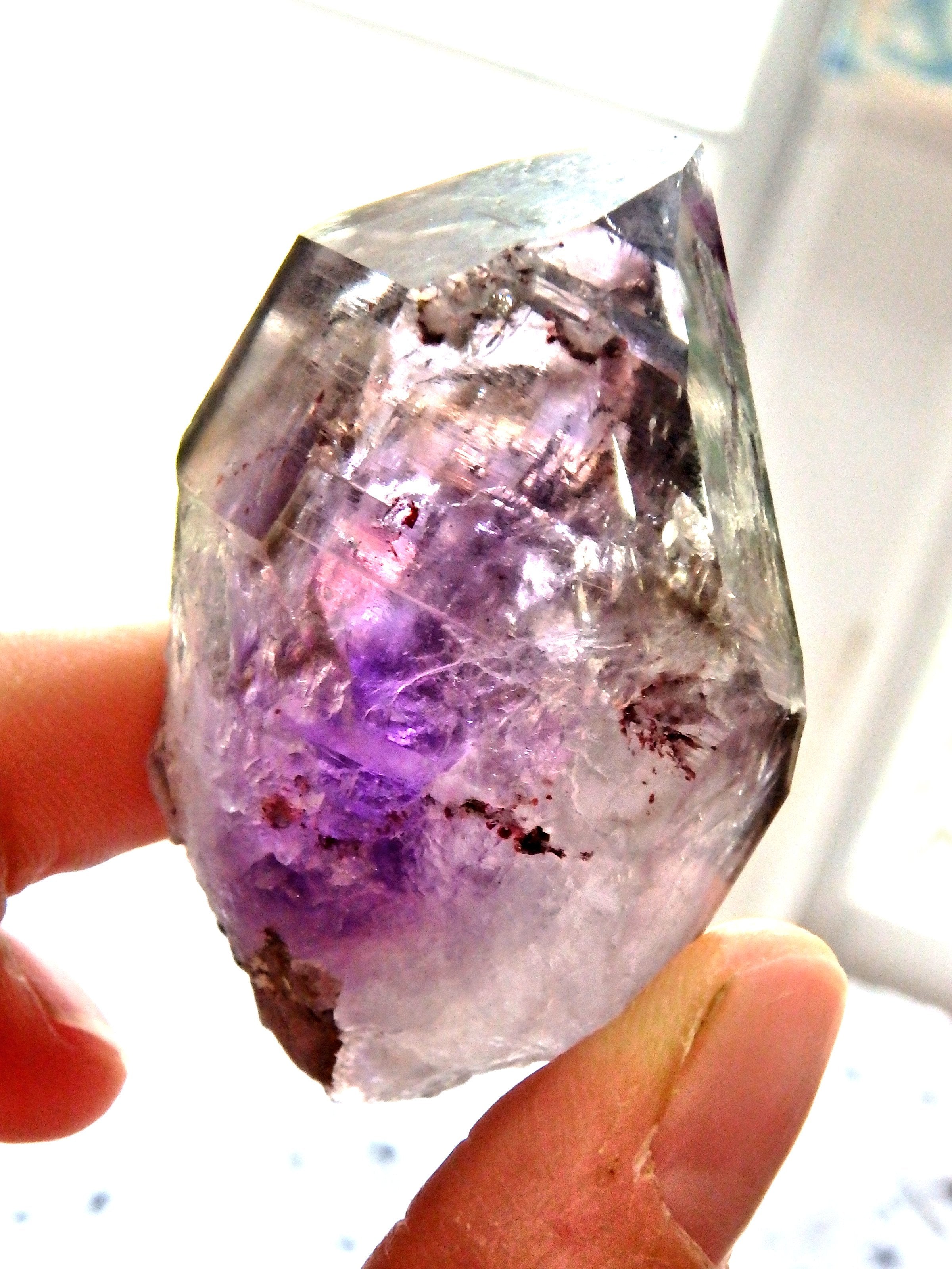 Juicy Purple Brandberg Amethyst With Smoky Quartz Inclusions From Namibia