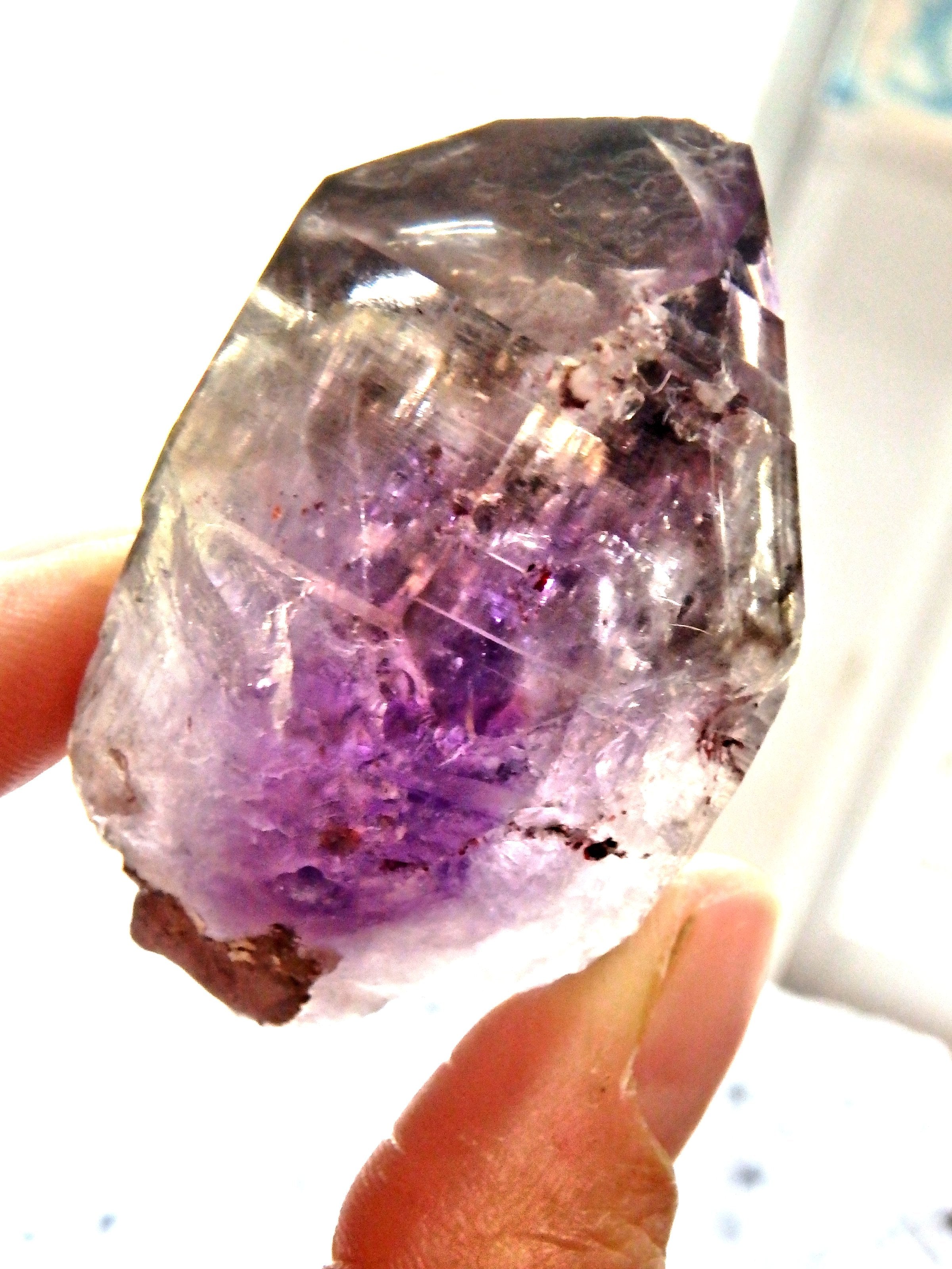 Juicy Purple Brandberg Amethyst With Smoky Quartz Inclusions From Namibia
