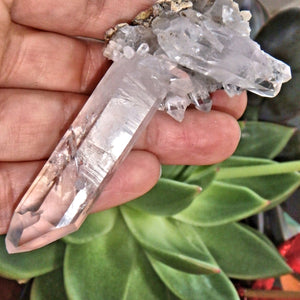 Moving Water Bubble Brandberg Quartz Cluster1 - Earth Family Crystals