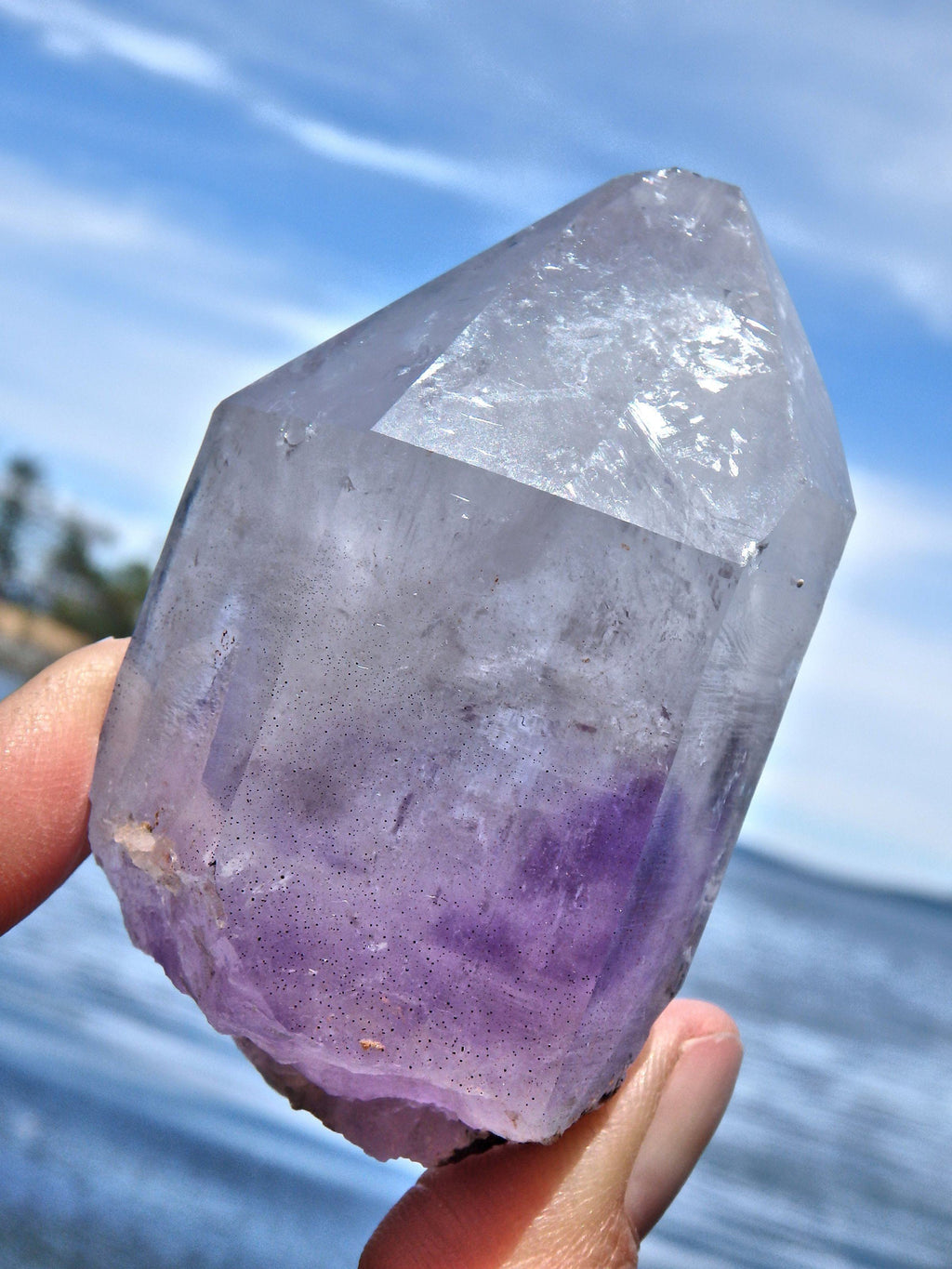 Chunky Lavender Purple Brandberg Amethyst Point From Namibia - Earth Family Crystals