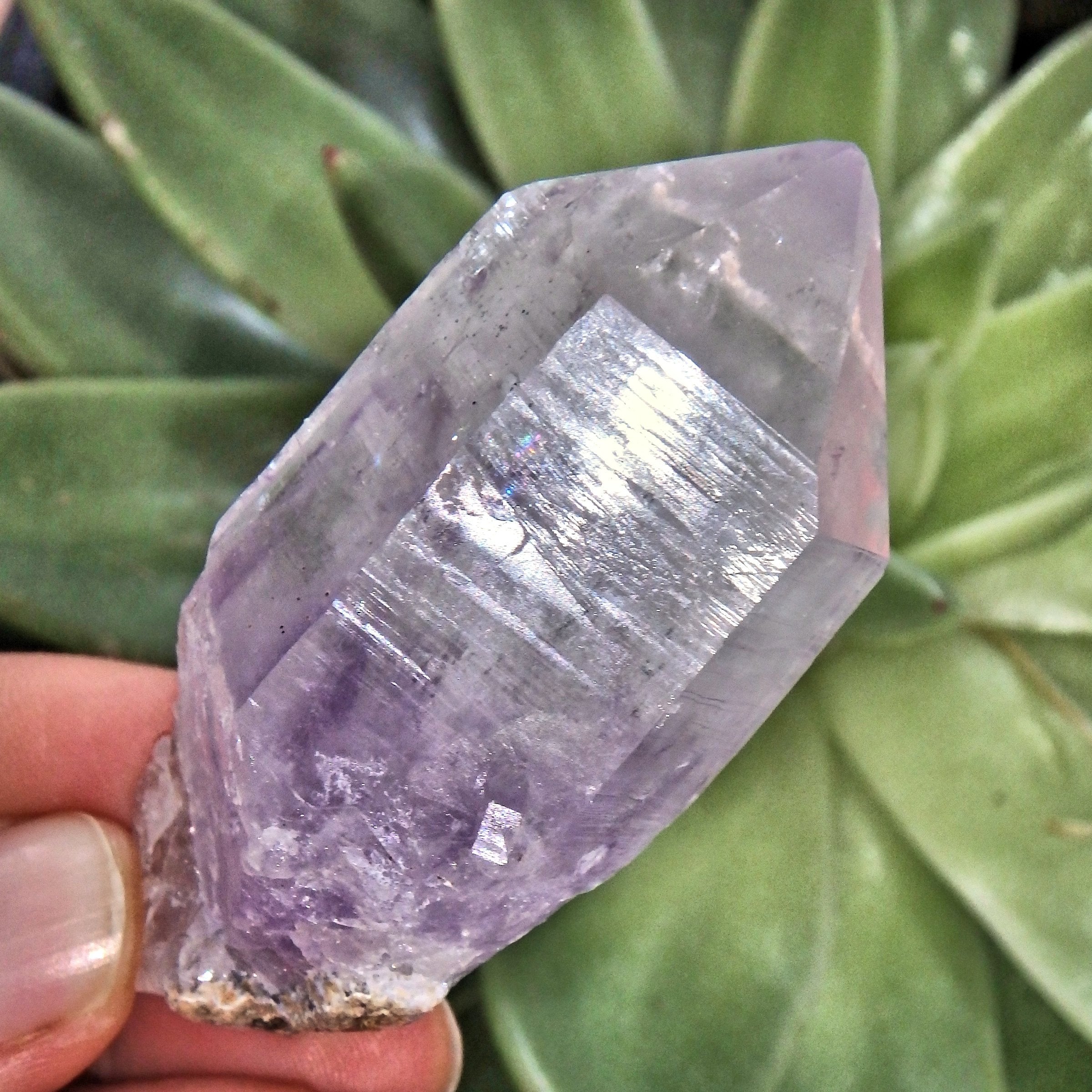 Natural Lavender Brandberg Amethyst Point From Namibia - Earth Family Crystals