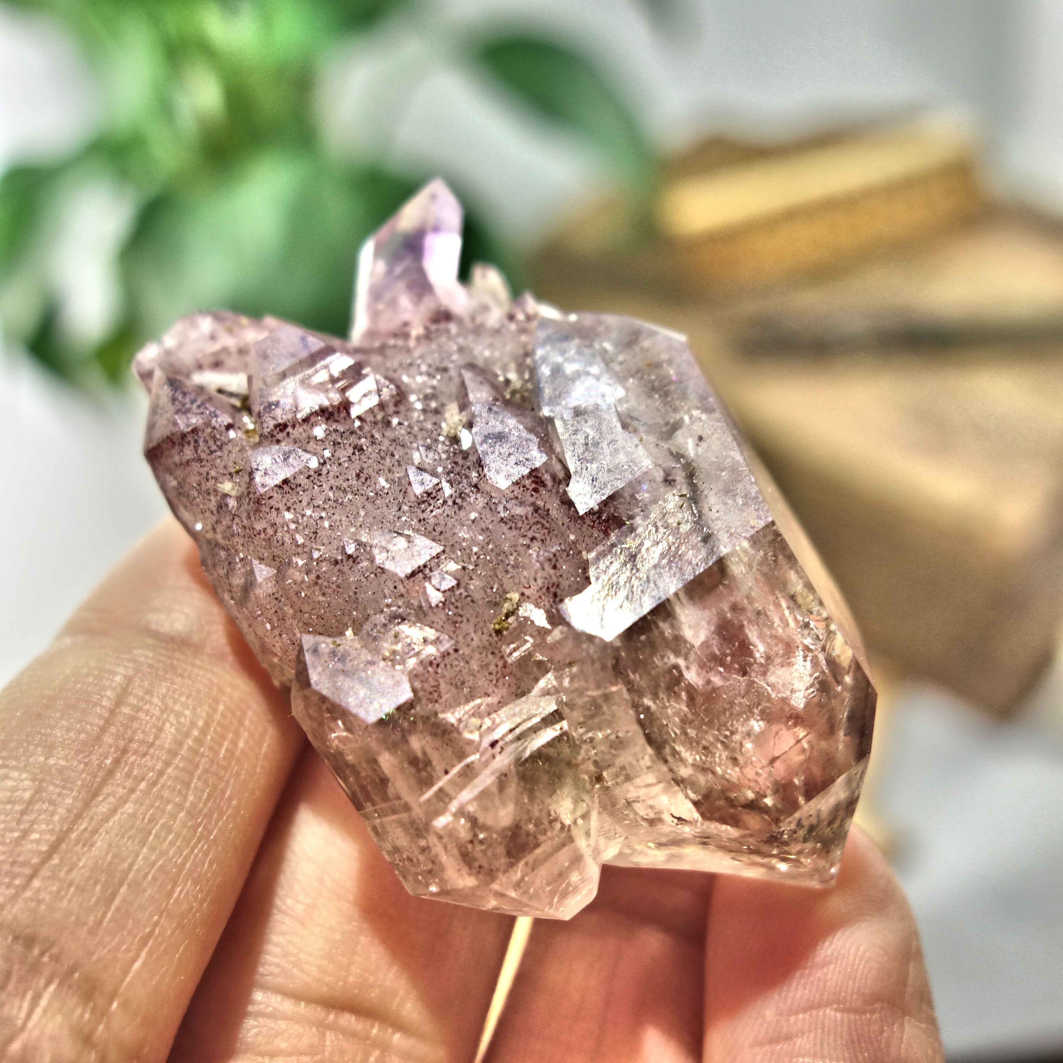 Incredible Elestial DT Brandberg Amethyst Cluster Specimen From Namibia - Earth Family Crystals