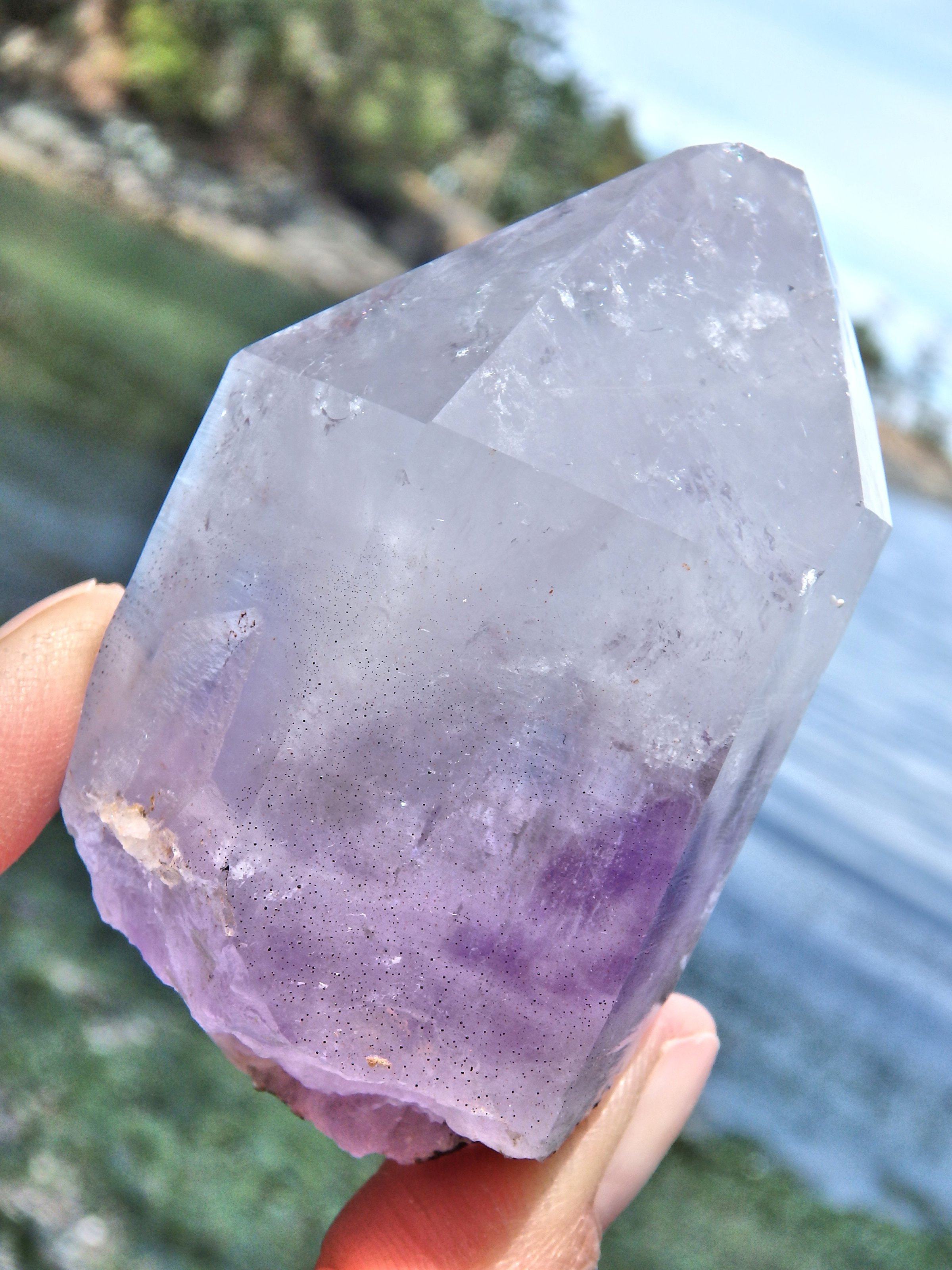 Chunky Lavender Purple Brandberg Amethyst Point From Namibia - Earth Family Crystals