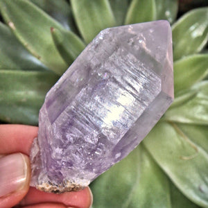 Natural Lavender Brandberg Amethyst Point From Namibia - Earth Family Crystals