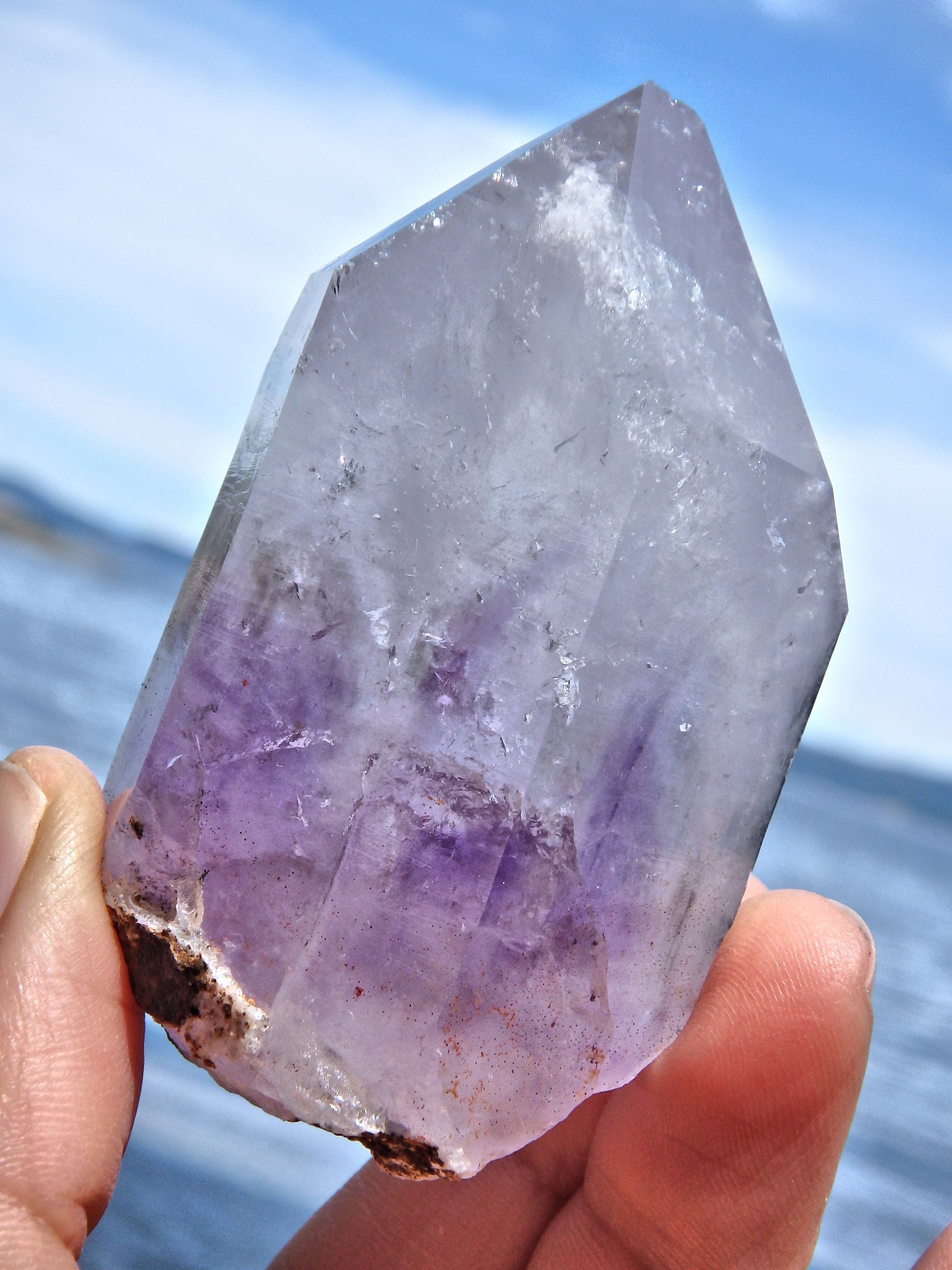 Chunky Lavender Purple Brandberg Amethyst Point From Namibia - Earth Family Crystals