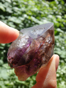 Rare Ancient Moving Water Bubble (Enhydro) Brandberg Amethyst With Deep Caves From Namibia - Earth Family Crystals