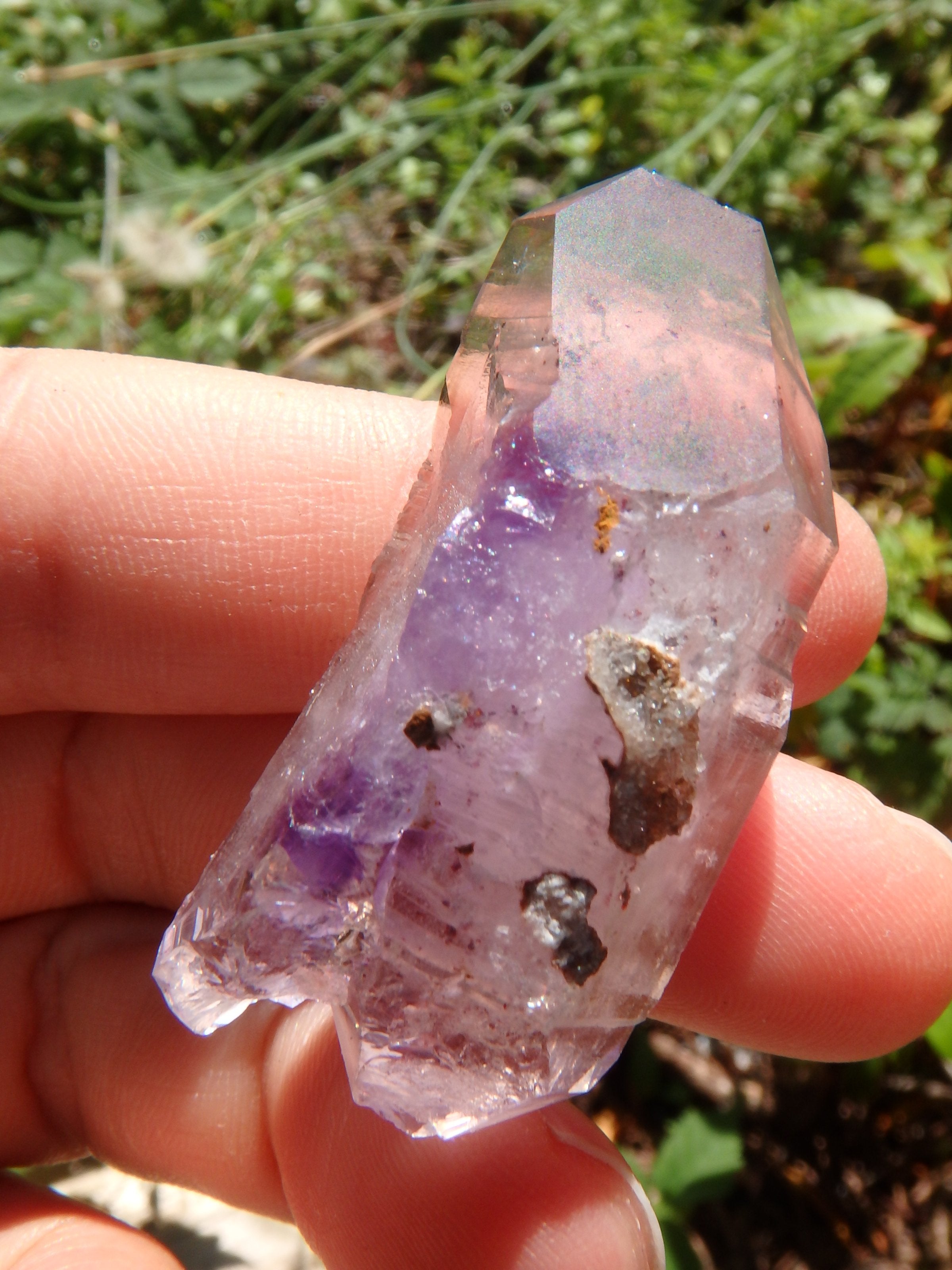 Natural Elestial Etching Brandberg Amethyst Specimen From Namibia - Earth Family Crystals