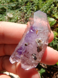 Natural Elestial Etching Brandberg Amethyst Specimen From Namibia - Earth Family Crystals