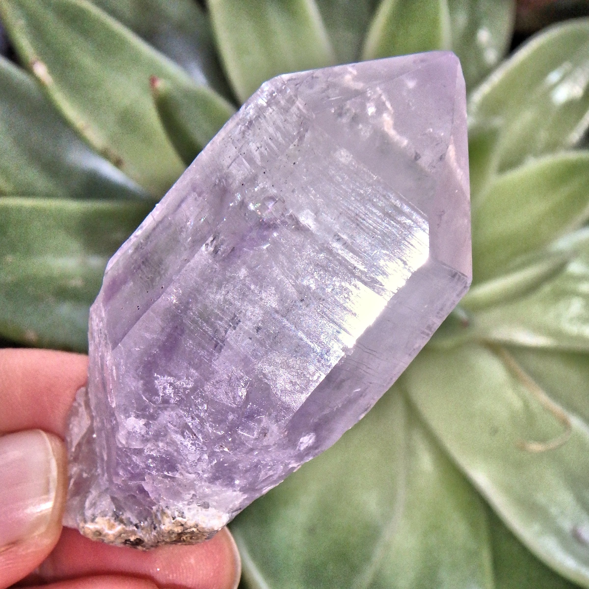 Natural Lavender Brandberg Amethyst Point From Namibia - Earth Family Crystals