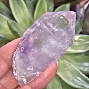 Natural Lavender Brandberg Amethyst Point From Namibia - Earth Family Crystals