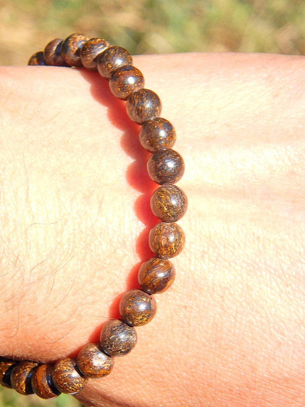 Brown Bronzite Bracelet on Adjustable Cord - Earth Family Crystals