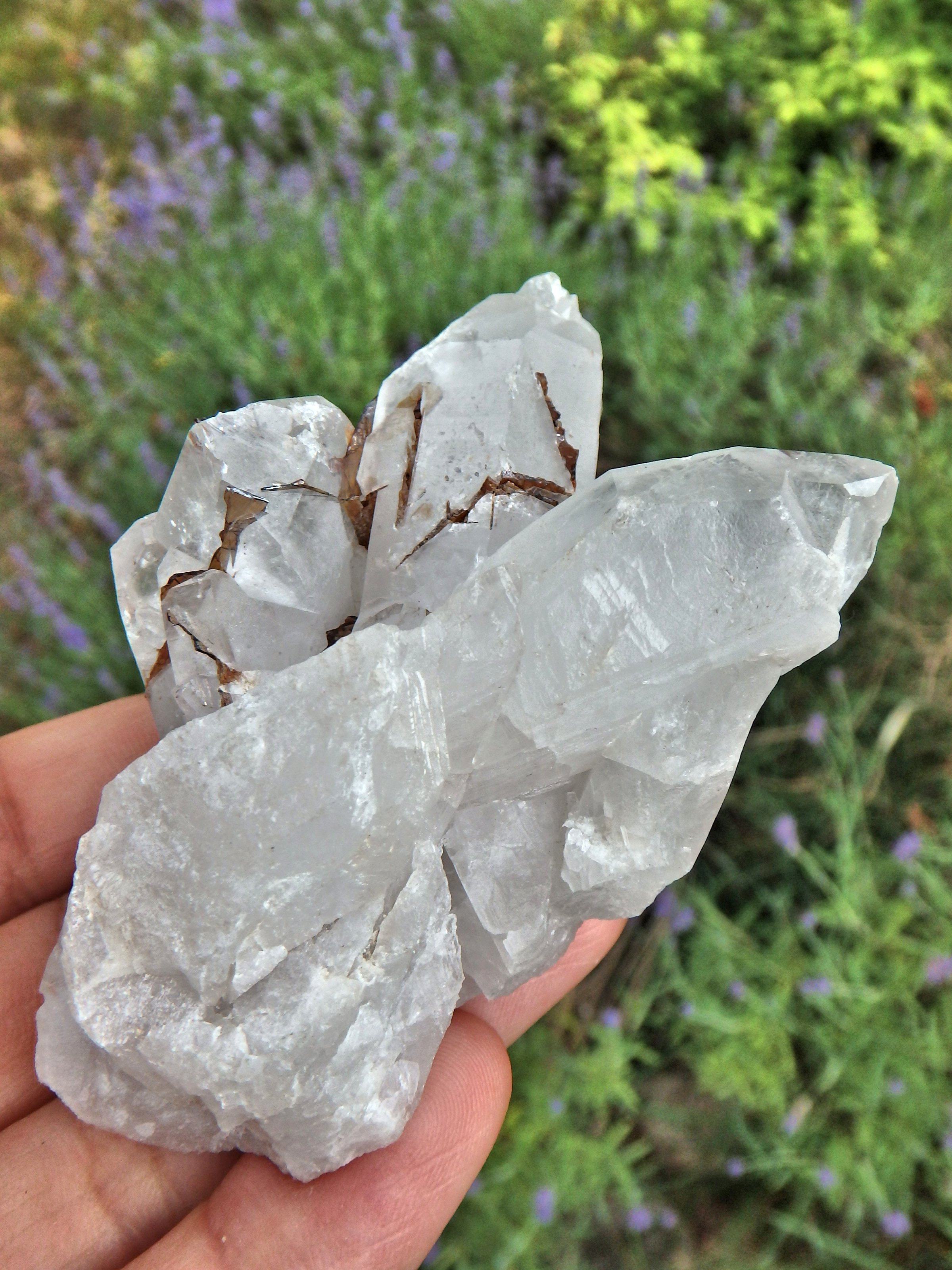 Brazilian Quartz & Golden Brookite Cluster Specimen1 - Earth Family Crystals