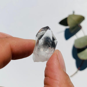 Tiny Blue Phantom Quartz Point From Arkansas - Earth Family Crystals