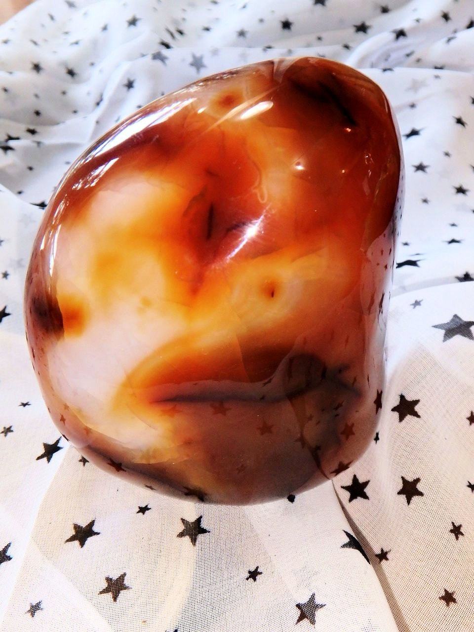 Display Carnelian Standing Specimen With Cave - Earth Family Crystals