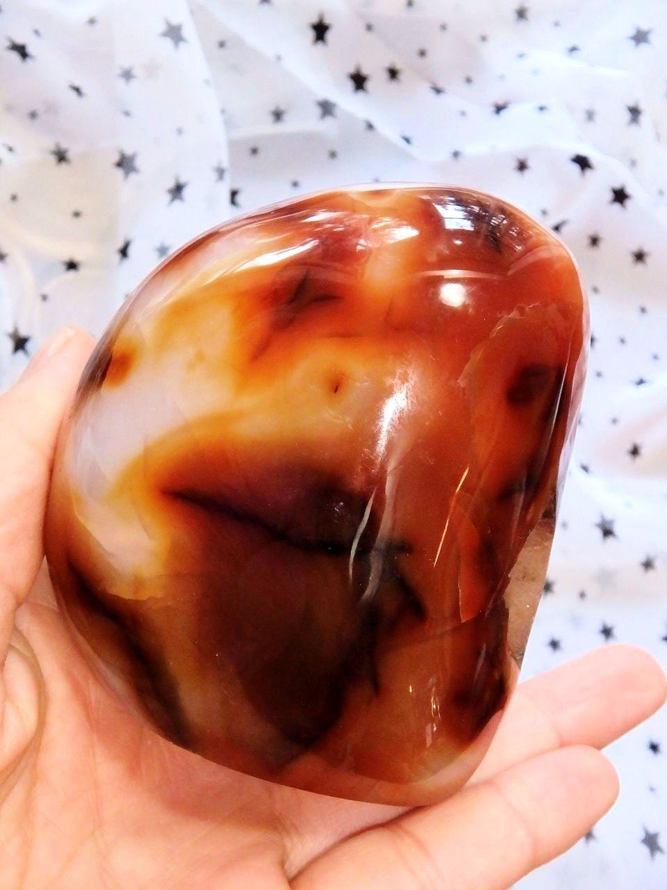 Display Carnelian Standing Specimen With Cave - Earth Family Crystals