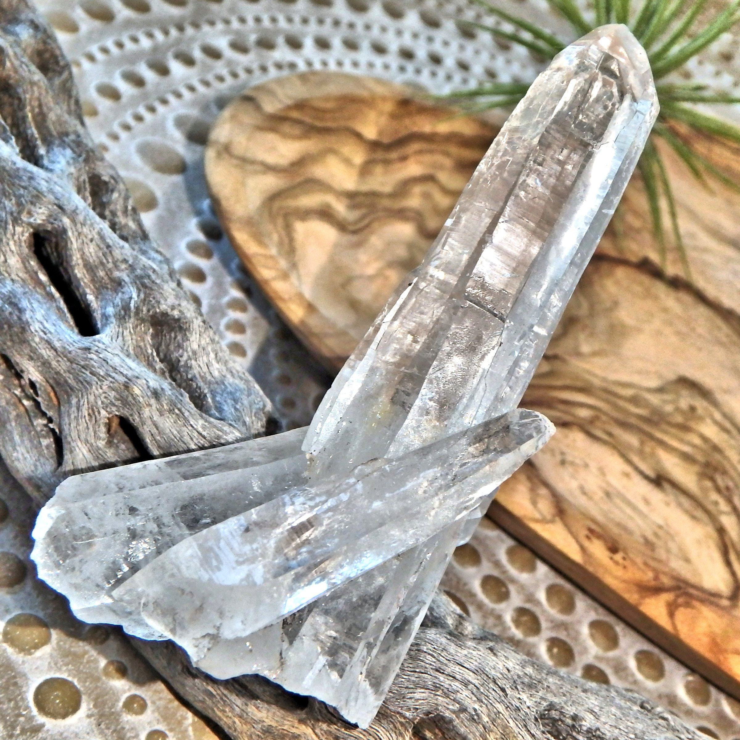 Cleansed Emotions Cathedral Laser Points Cluster From Brazil - Earth Family Crystals