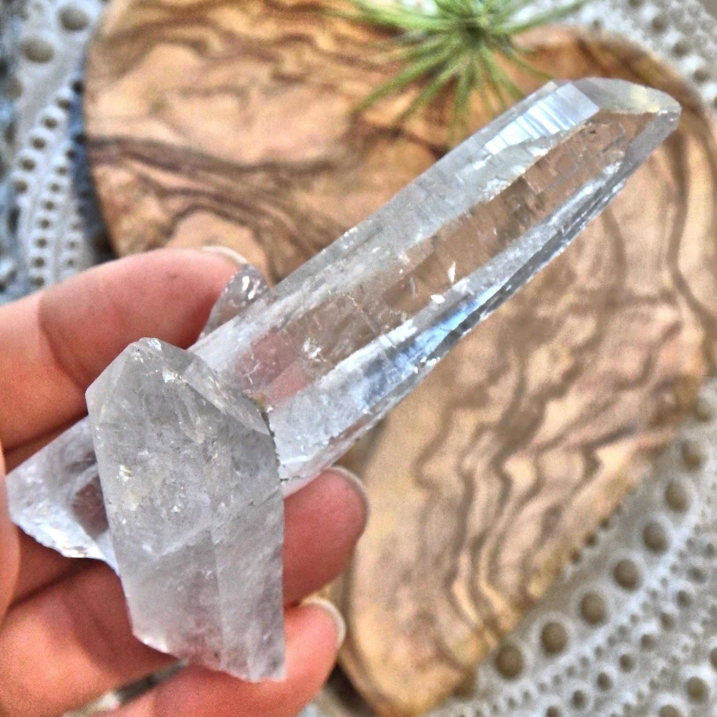 Cleansed Emotions Cathedral Laser Points Cluster From Brazil - Earth Family Crystals