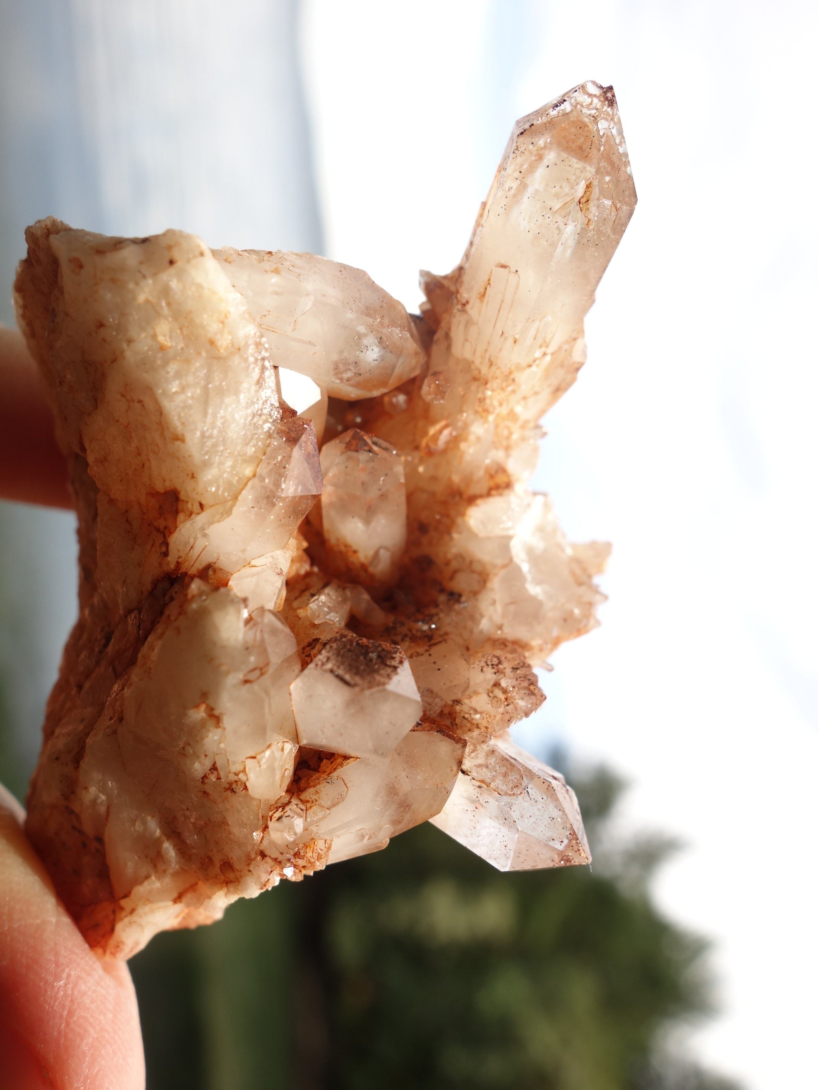 Brilliant Cathedral Quartz Points Orange River Cluster - Earth Family Crystals