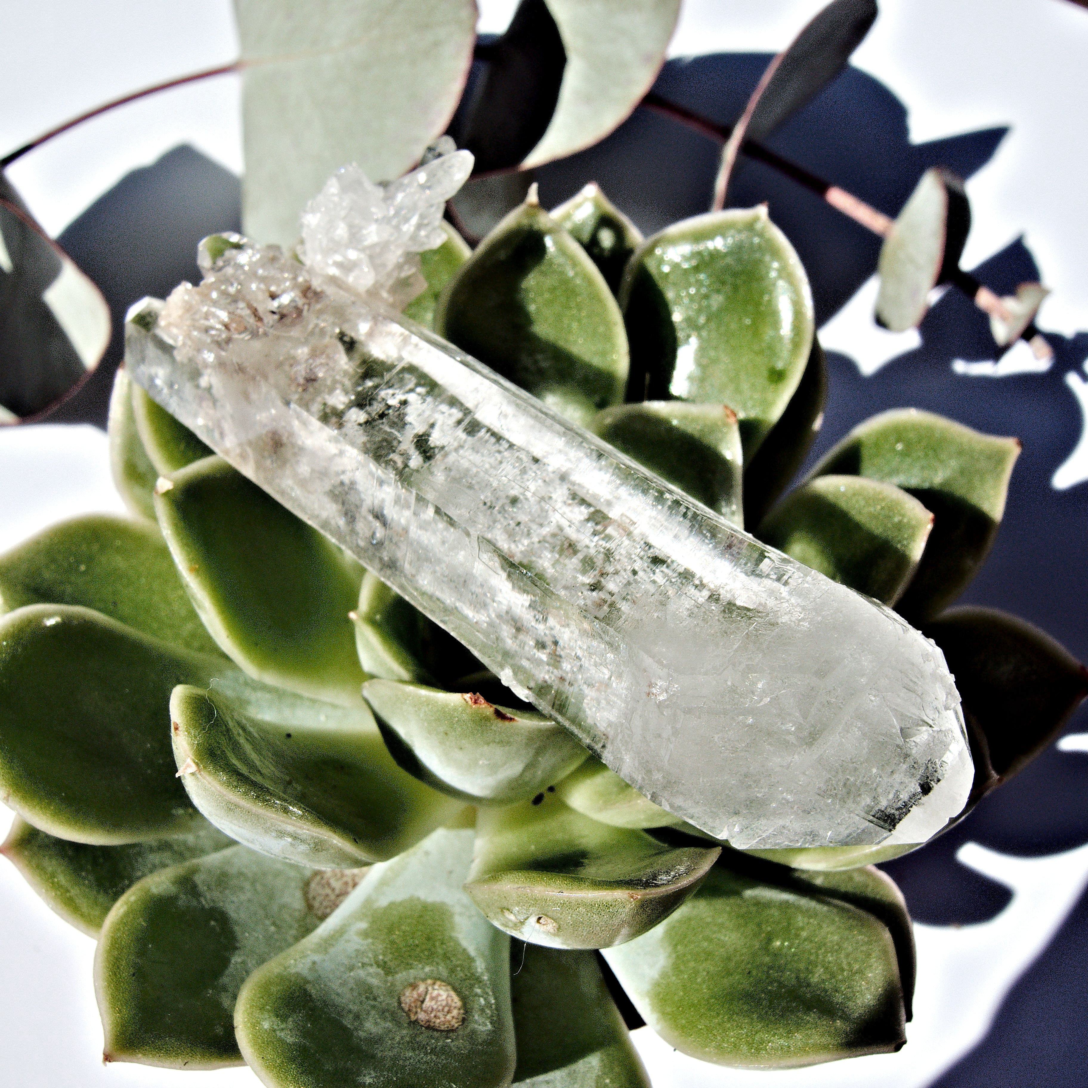 Brilliant Double Terminated Cathedral Quartz Point From Brazil - Earth Family Crystals