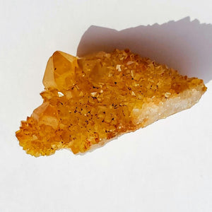 Sparkly Twin Point Golden Citrine Spirit Quartz Natural Cluster from S.Africa