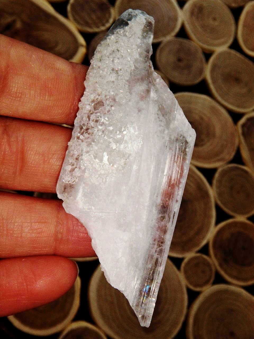 Smooth & Shiny Rainbow Filled Ohio Celestite Specimen - Earth Family Crystals