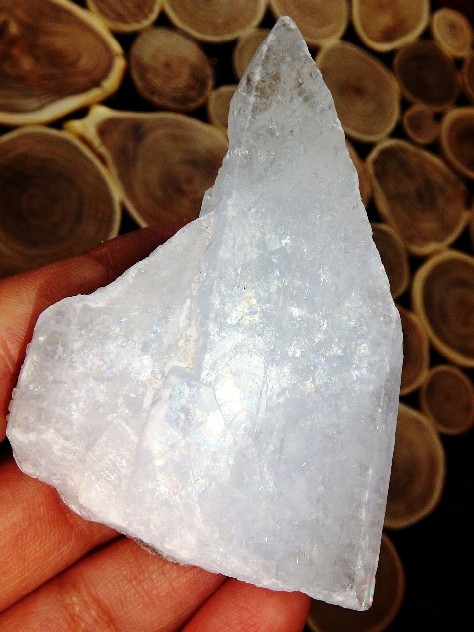 Shiny Sky Blue Ohio Celestite With Crusted Quartz Druzy - Earth Family Crystals