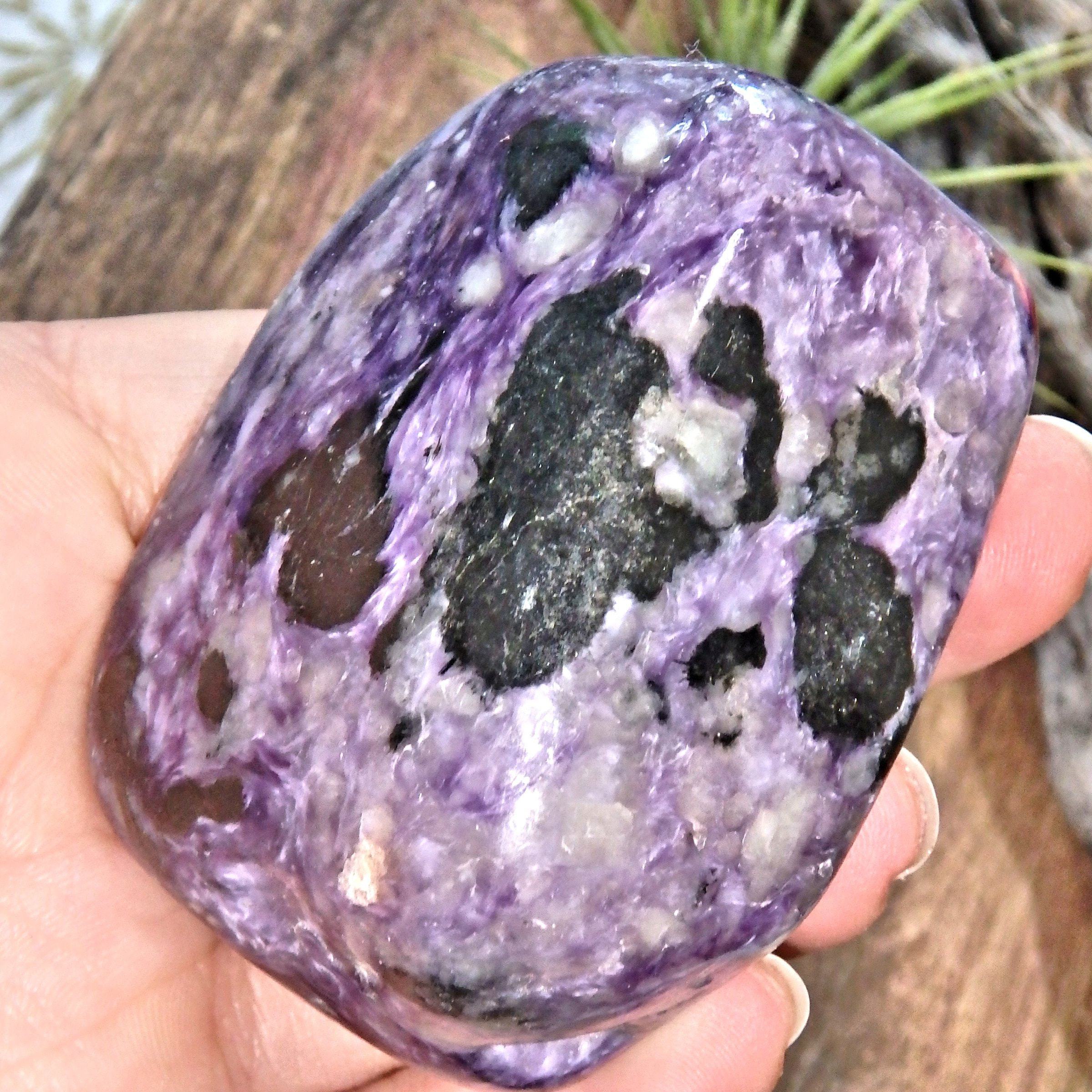 Divine Silky Deep Grape Purple Large Charoite Free Form Specimen1 - Earth Family Crystals