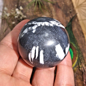 Unique Chrysanthemum Stone Sphere Carving1 - Earth Family Crystals