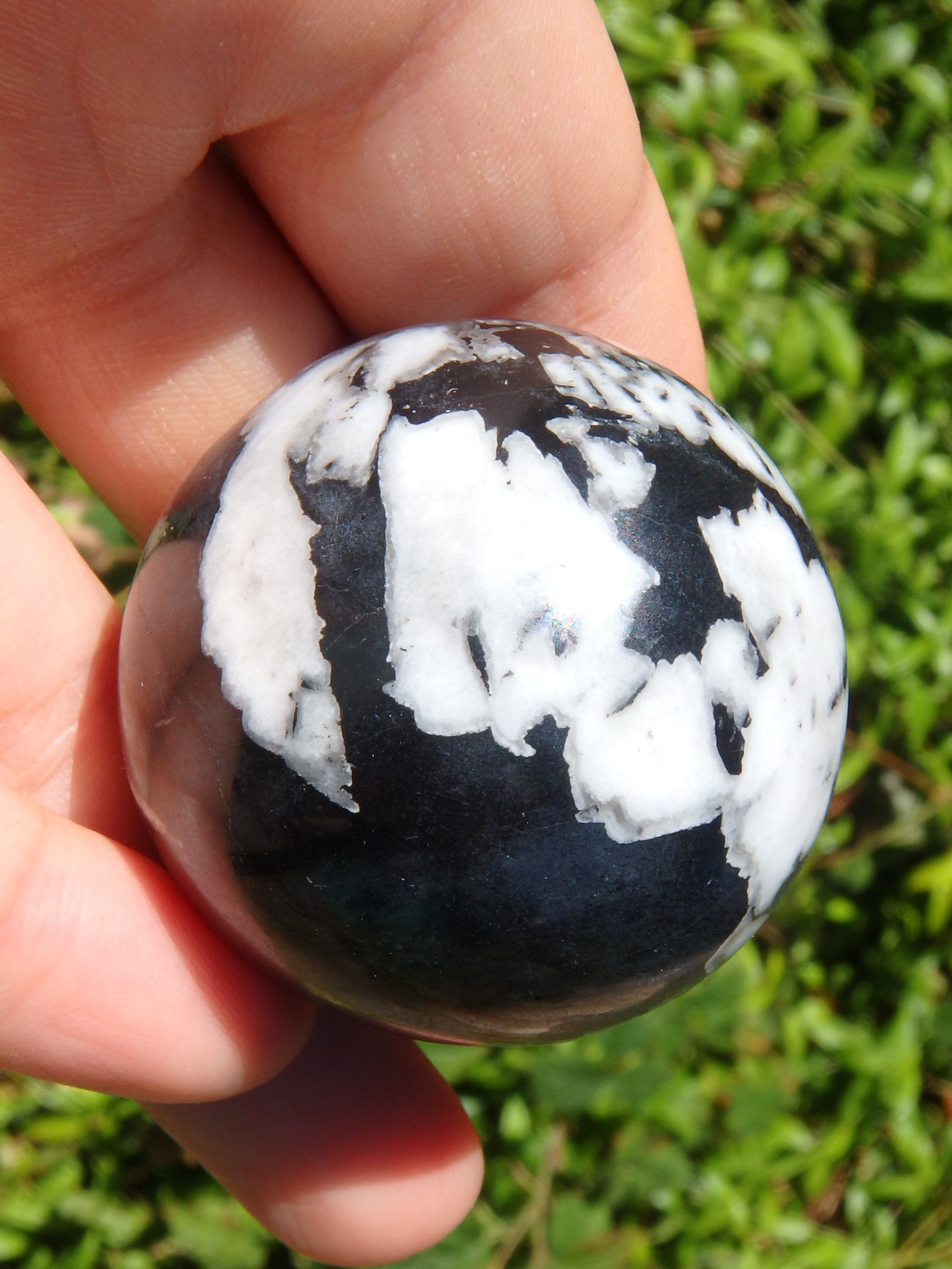 Fabulous Patterns Chrysanthemum Stone Sphere Carving - Earth Family Crystals