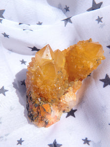 Twinkling Golden Color Natural Citrine Spirit Quartz Cluster1 - Earth Family Crystals