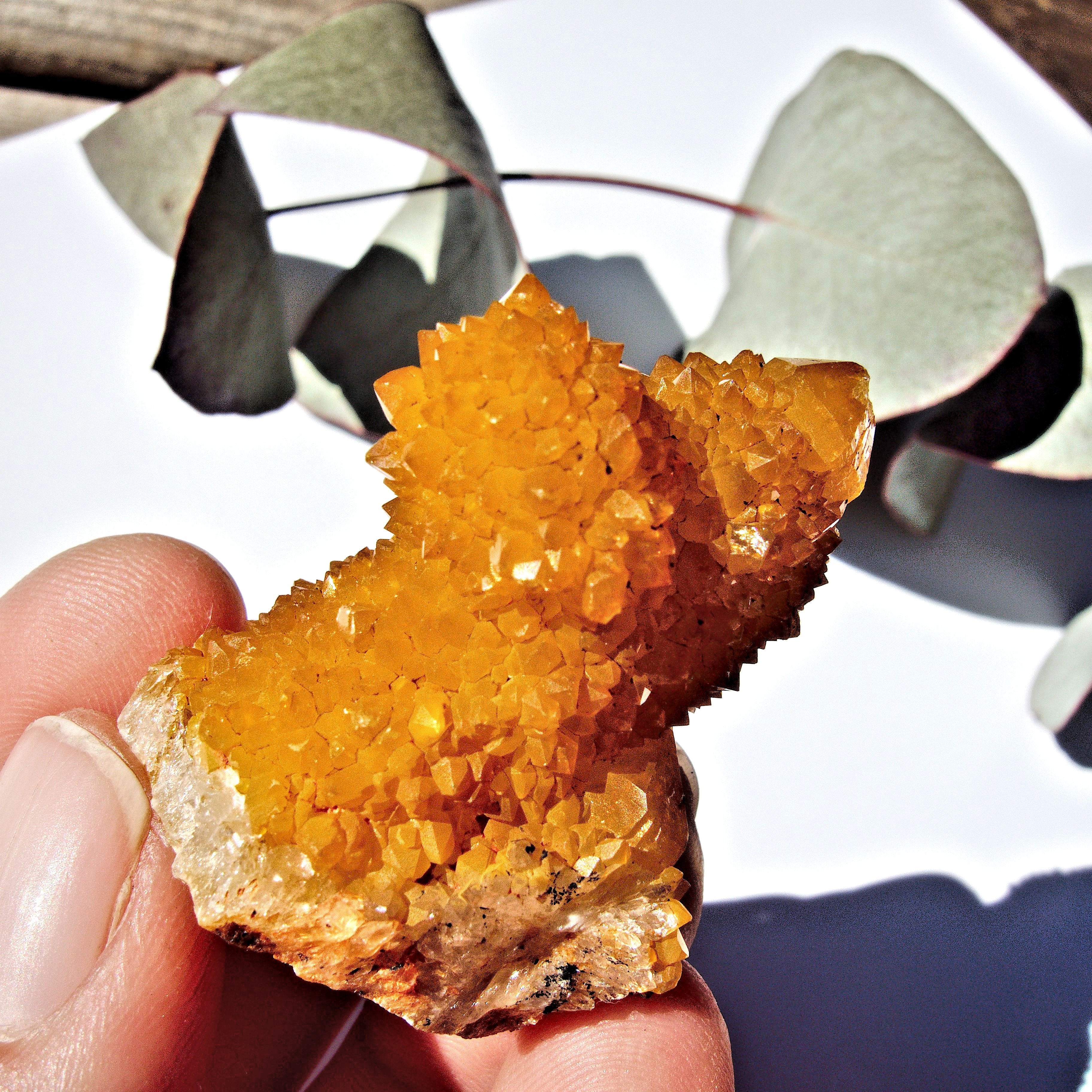 Sparkling Natural Golden Citrine Spirit Quartz From South Africa