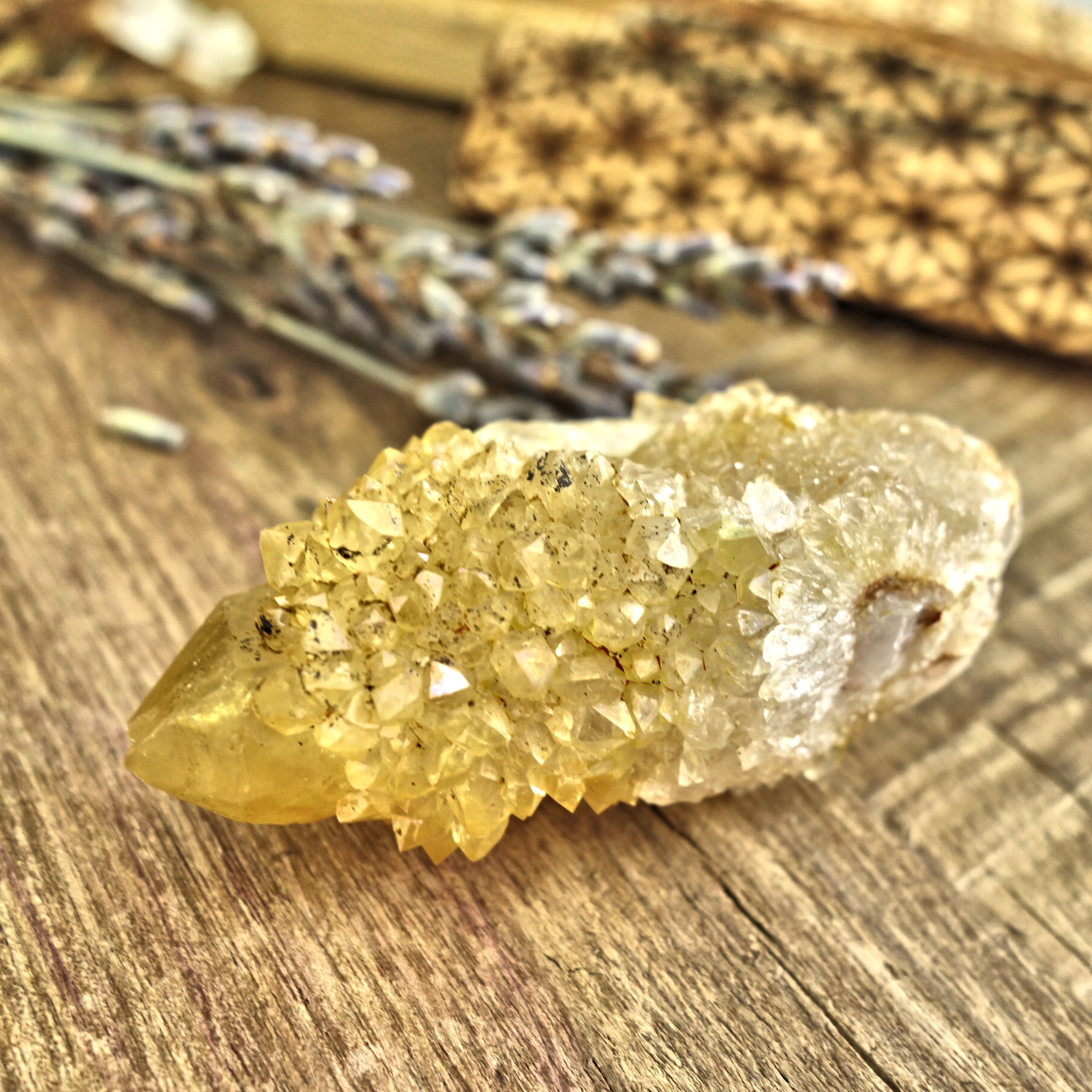 Sparkling Natural Golden Citrine Spirit Quartz Point From South Africa3