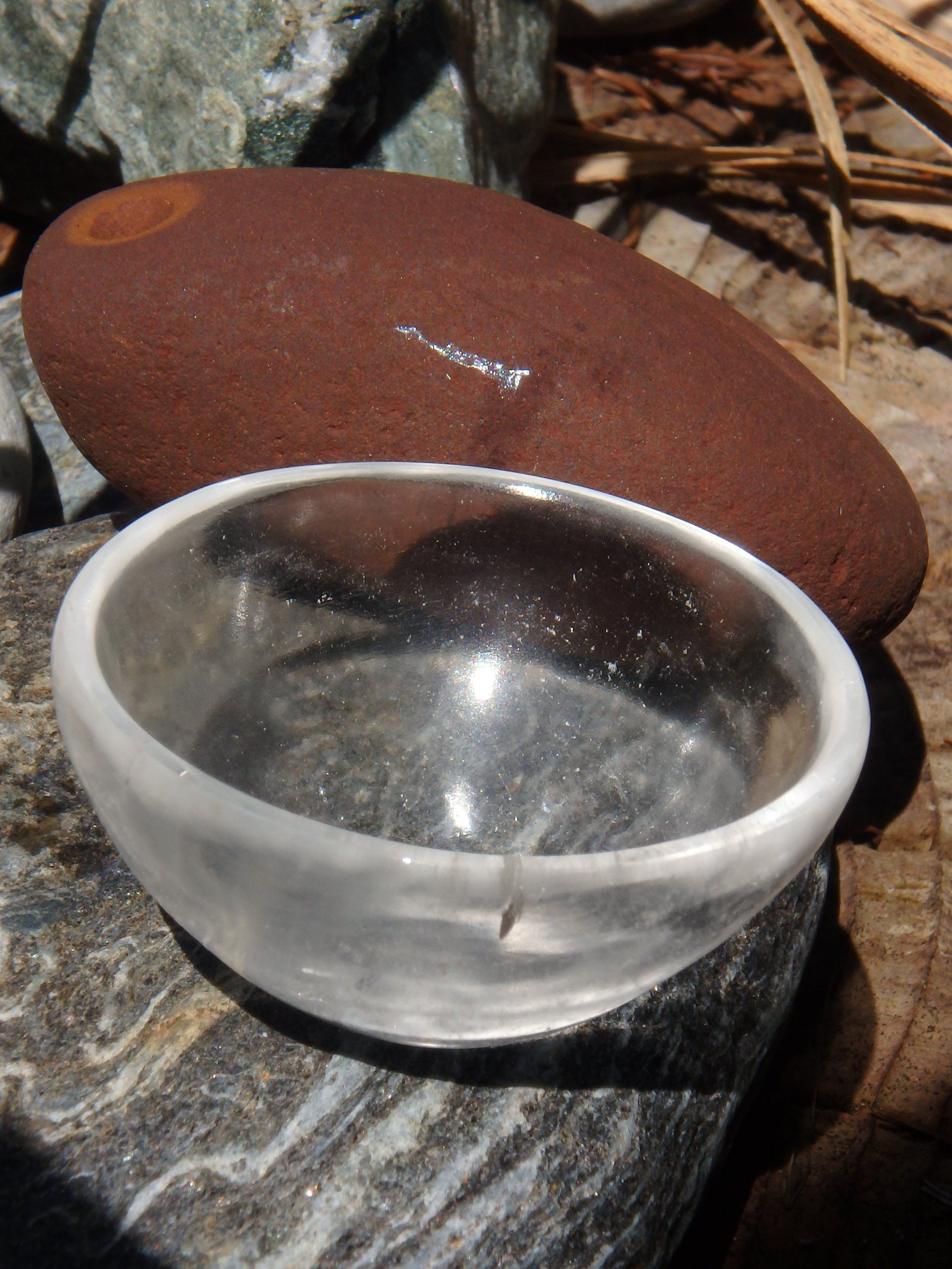Clear Quartz Bowl Carving1 - Earth Family Crystals