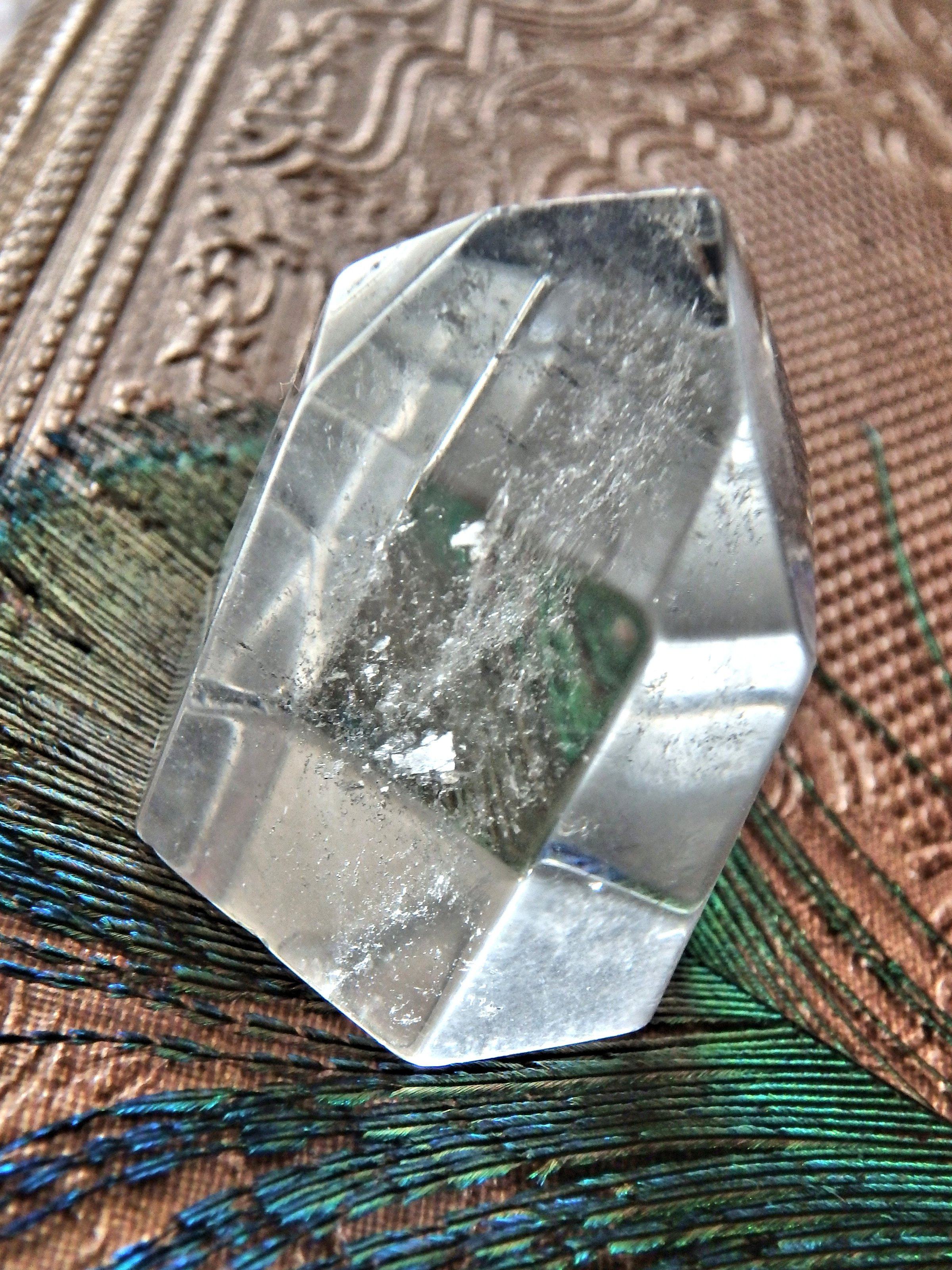 Cute Optical Clear Quartz Standing Tower 1 - Earth Family Crystals