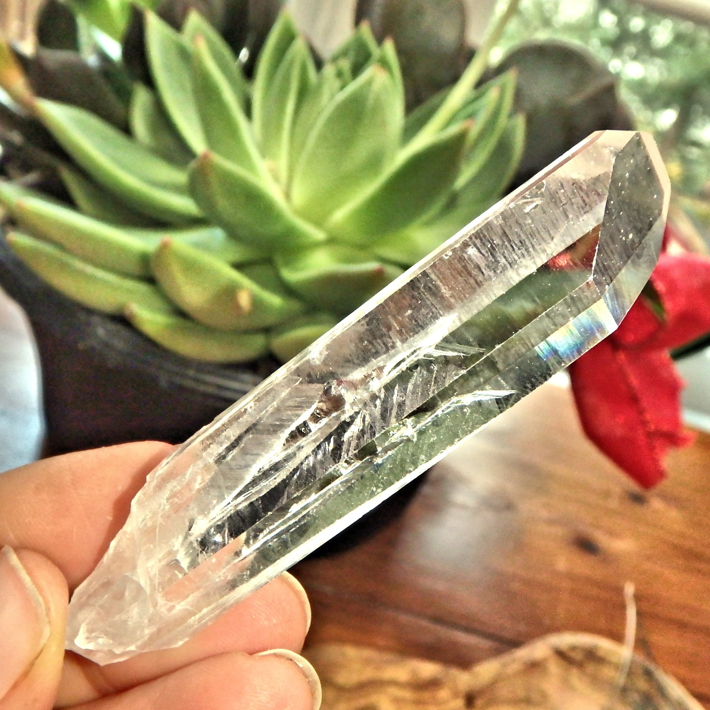Extreme Clarity Arkansas Clear Quartz Point1 - Earth Family Crystals