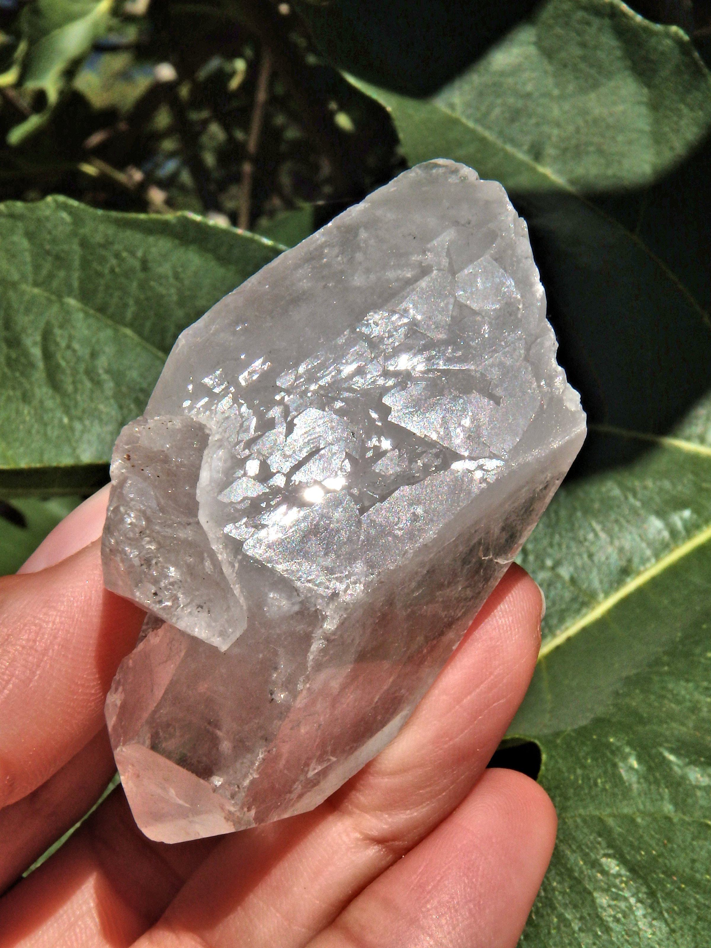 Double Terminated & Self Healing Arkansas Clear Quartz Point - Earth Family Crystals