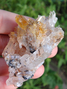 Rainbow Mayanite Clear Quartz Cluster From Arkansas - Earth Family Crystals