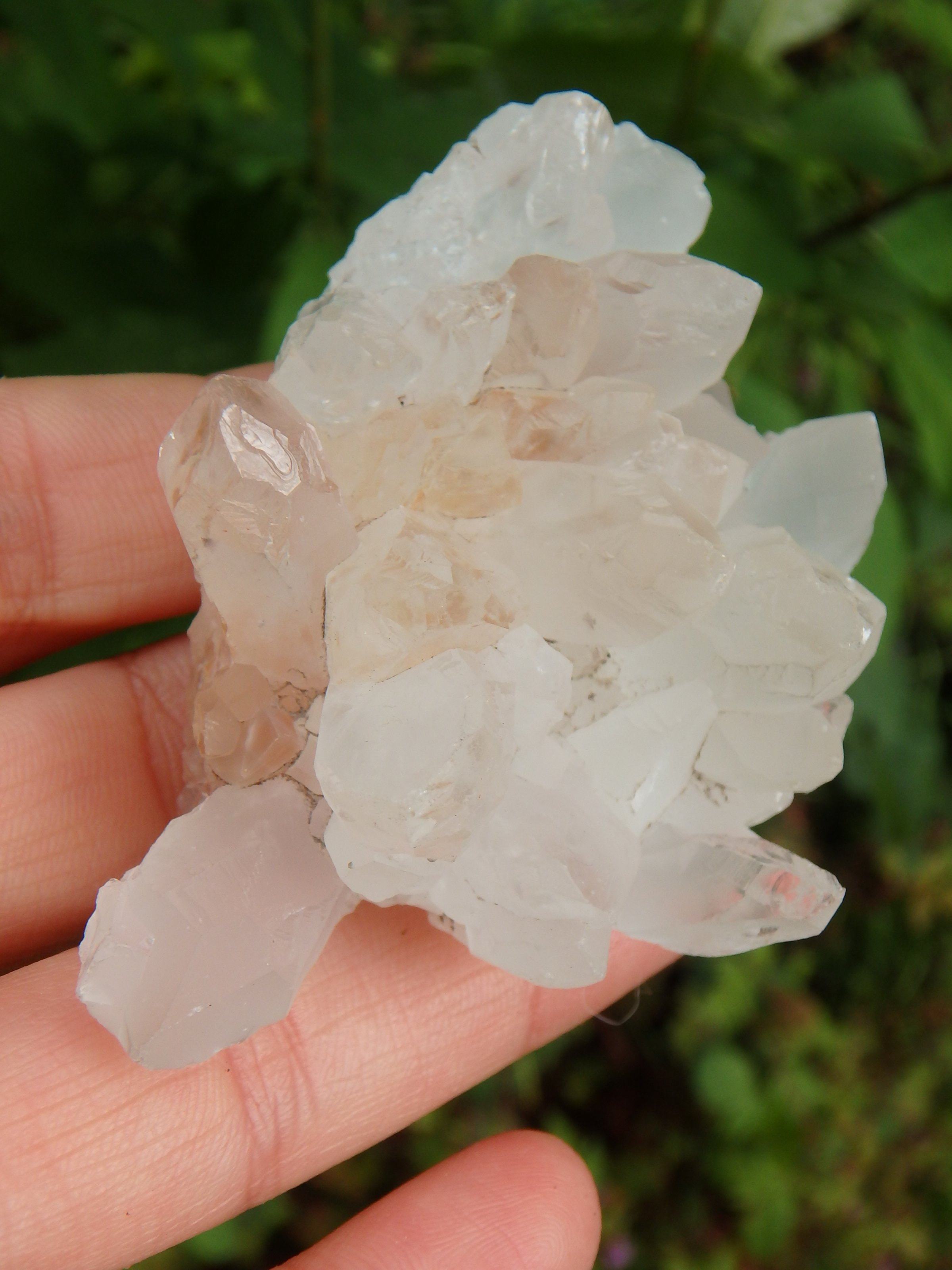 Clear Quartz Cluster From India - Earth Family Crystals