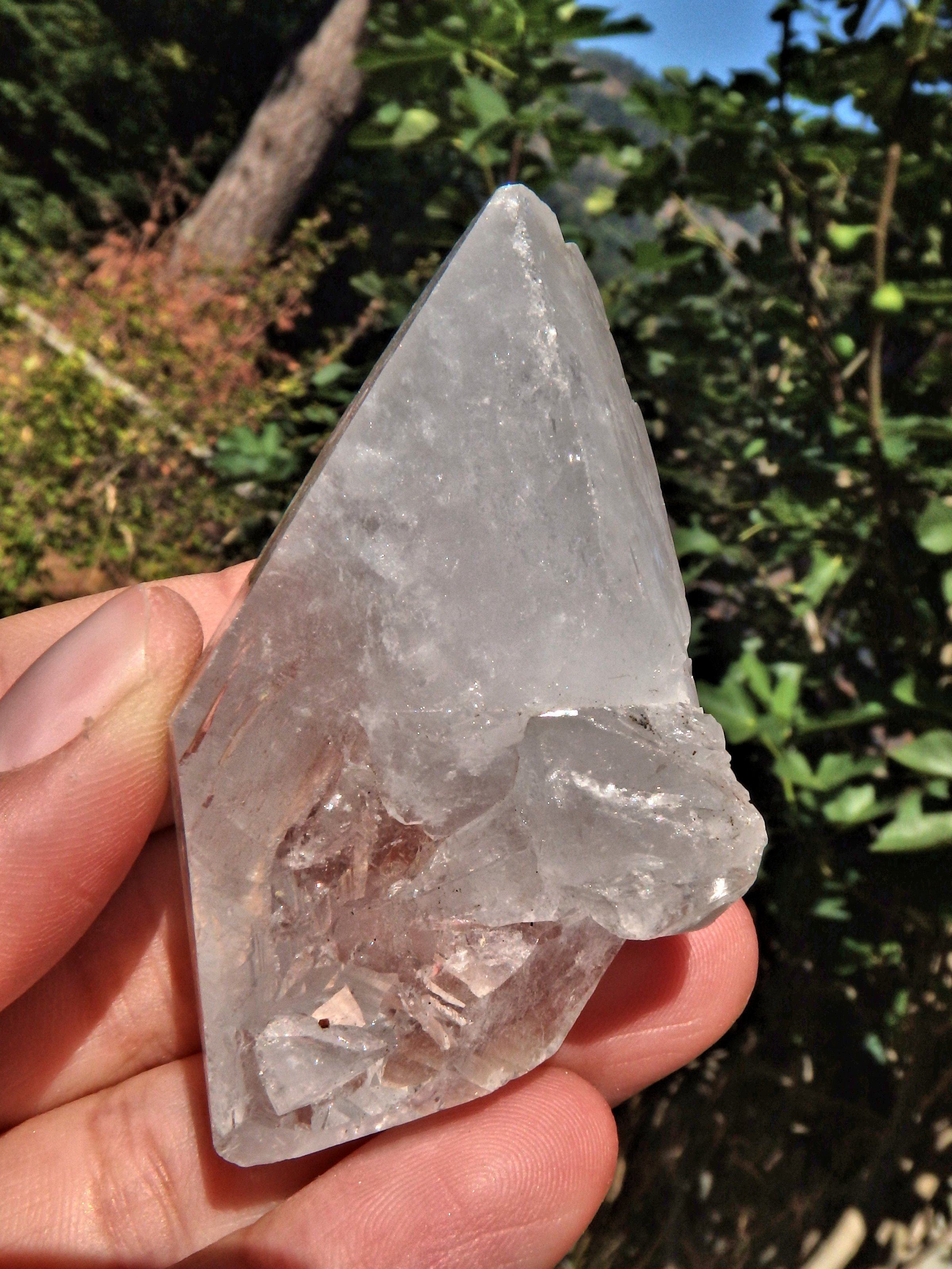 Double Terminated & Self Healing Arkansas Clear Quartz Point - Earth Family Crystals