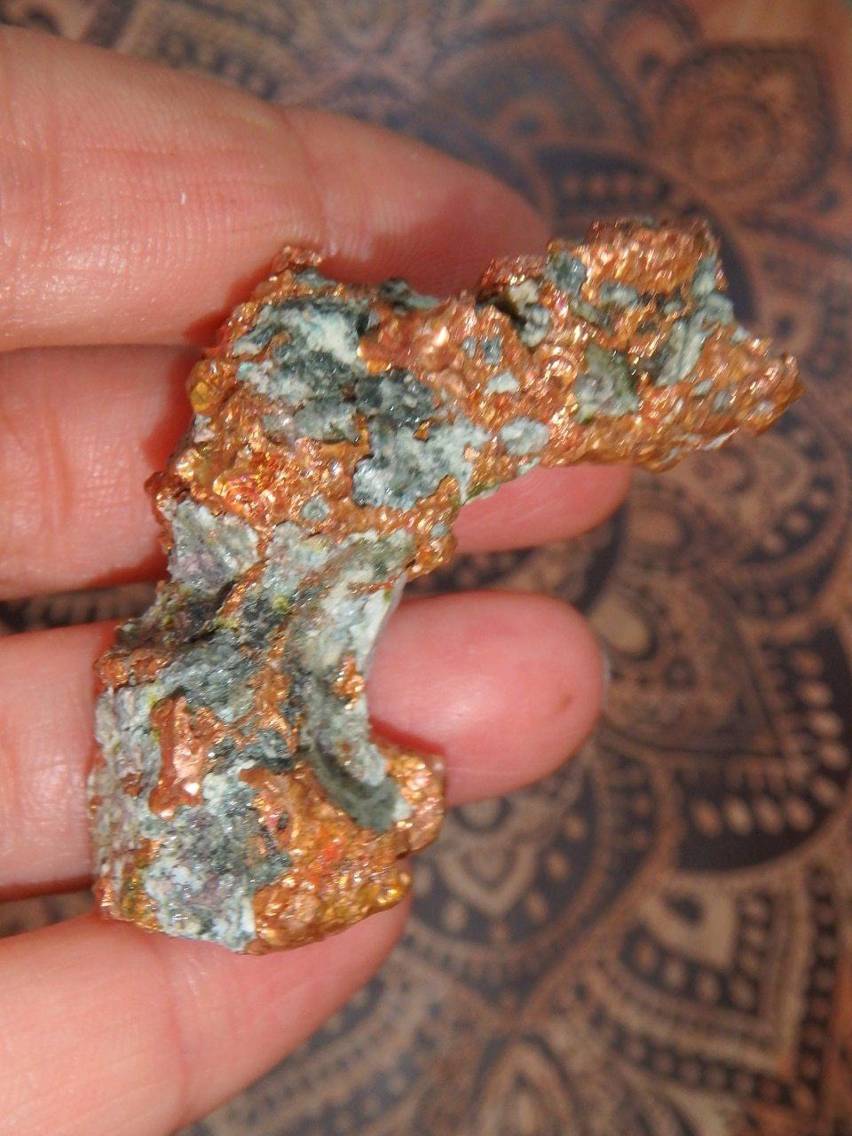 Dense Golden Copper Raw Free Form From Michigan - Earth Family Crystals