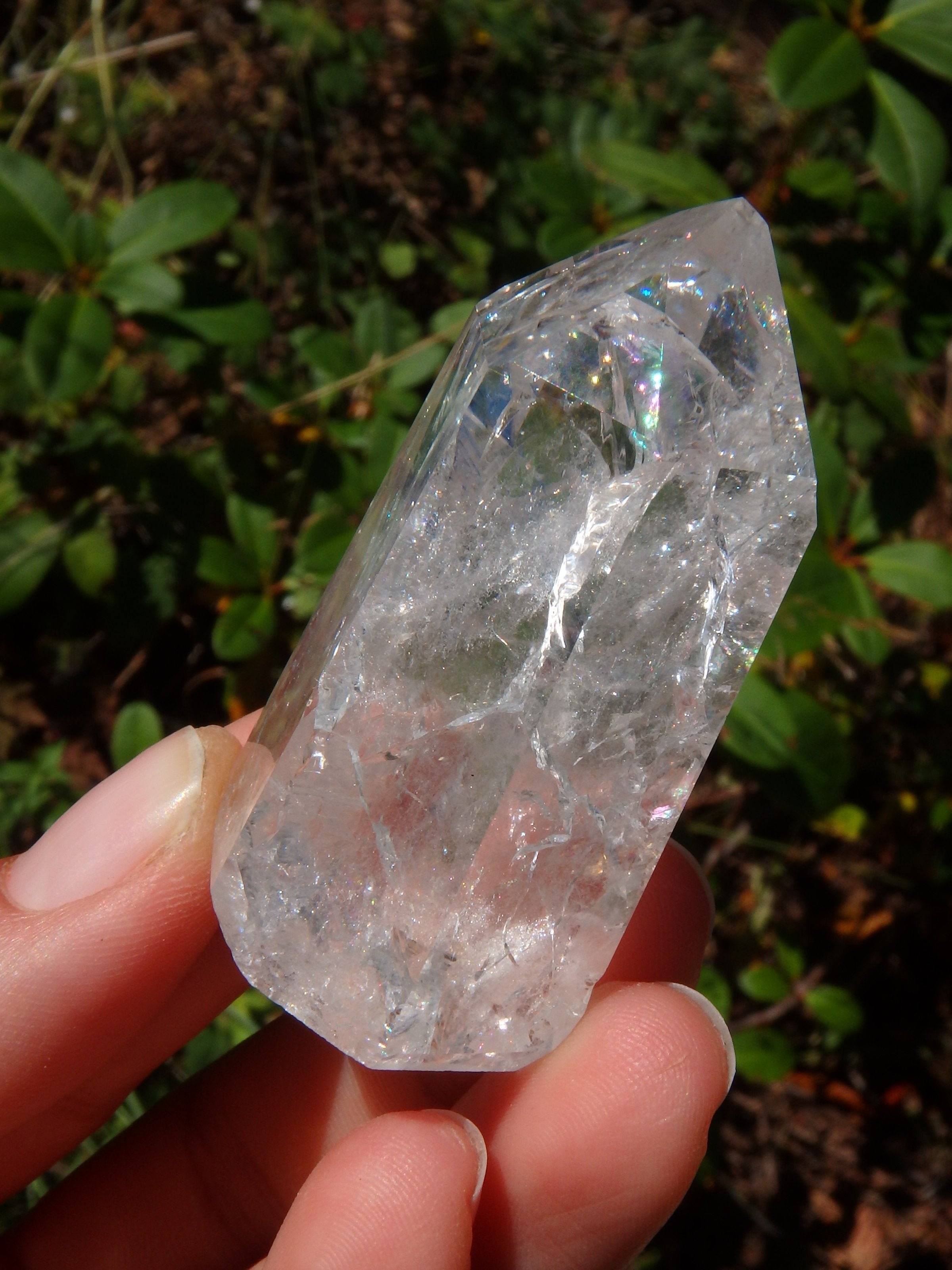 Rainbow Crackle Quartz Polished Specimen From Brazil (Reduced)