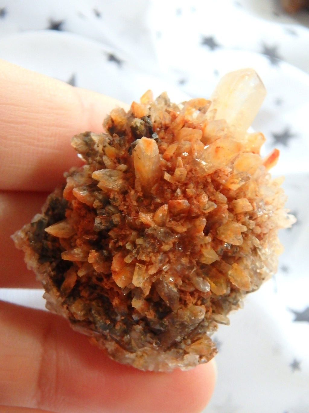 Cute Hedgehog Puffy Creedite Cluster From Mexico - Earth Family Crystals