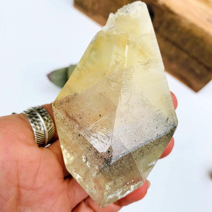 Gorgeous Elmwood Mine, TN Stellar Beam Golden Calcite Chunky Crystal Specimen With Pyrite Banding - Earth Family Crystals
