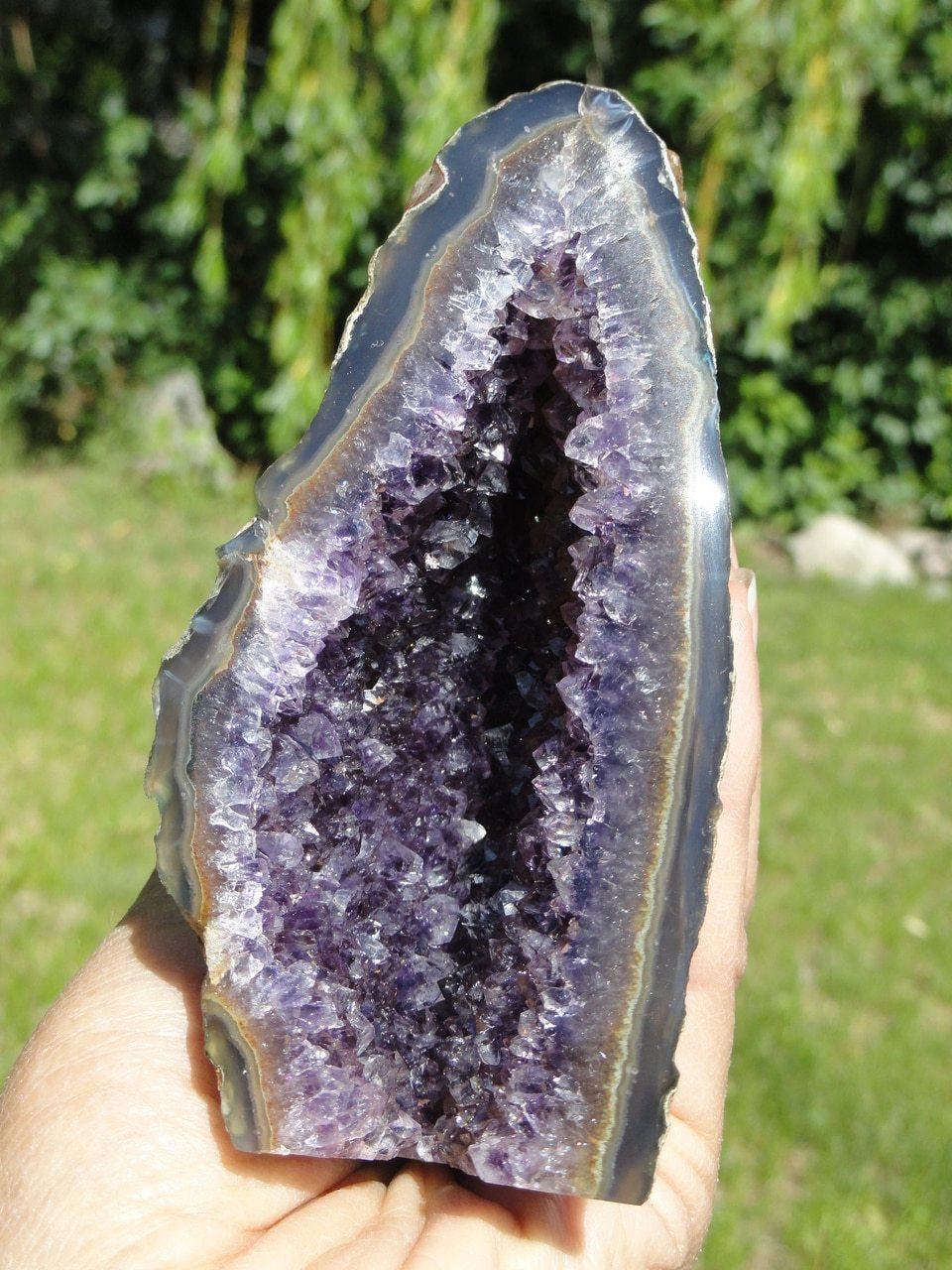 AMETHYST GEODE ~ Stone of Protection - Earth Family Crystals