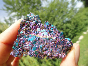 TITANIUM QUARTZ CLUSTER~ Stone of Relaxation & Humor* - Earth Family Crystals